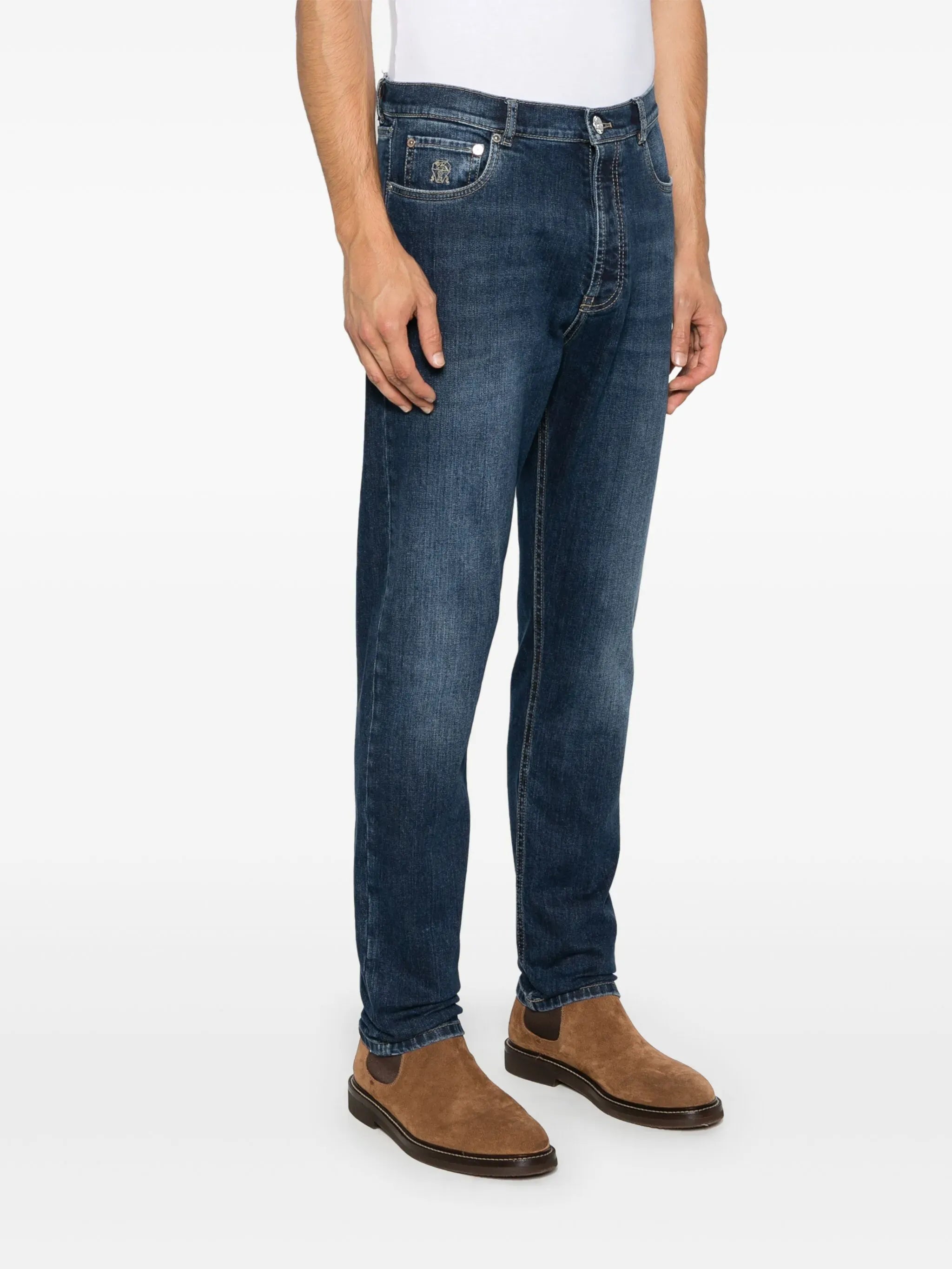 Brunello Cucinelli Iconic Comfort Cotton Denim Jeans