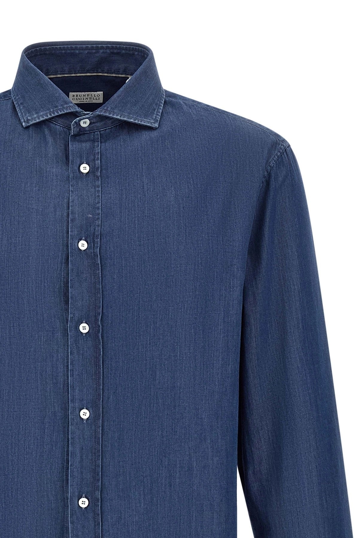 Brunello Cucinelli Indigo Denim Shirt