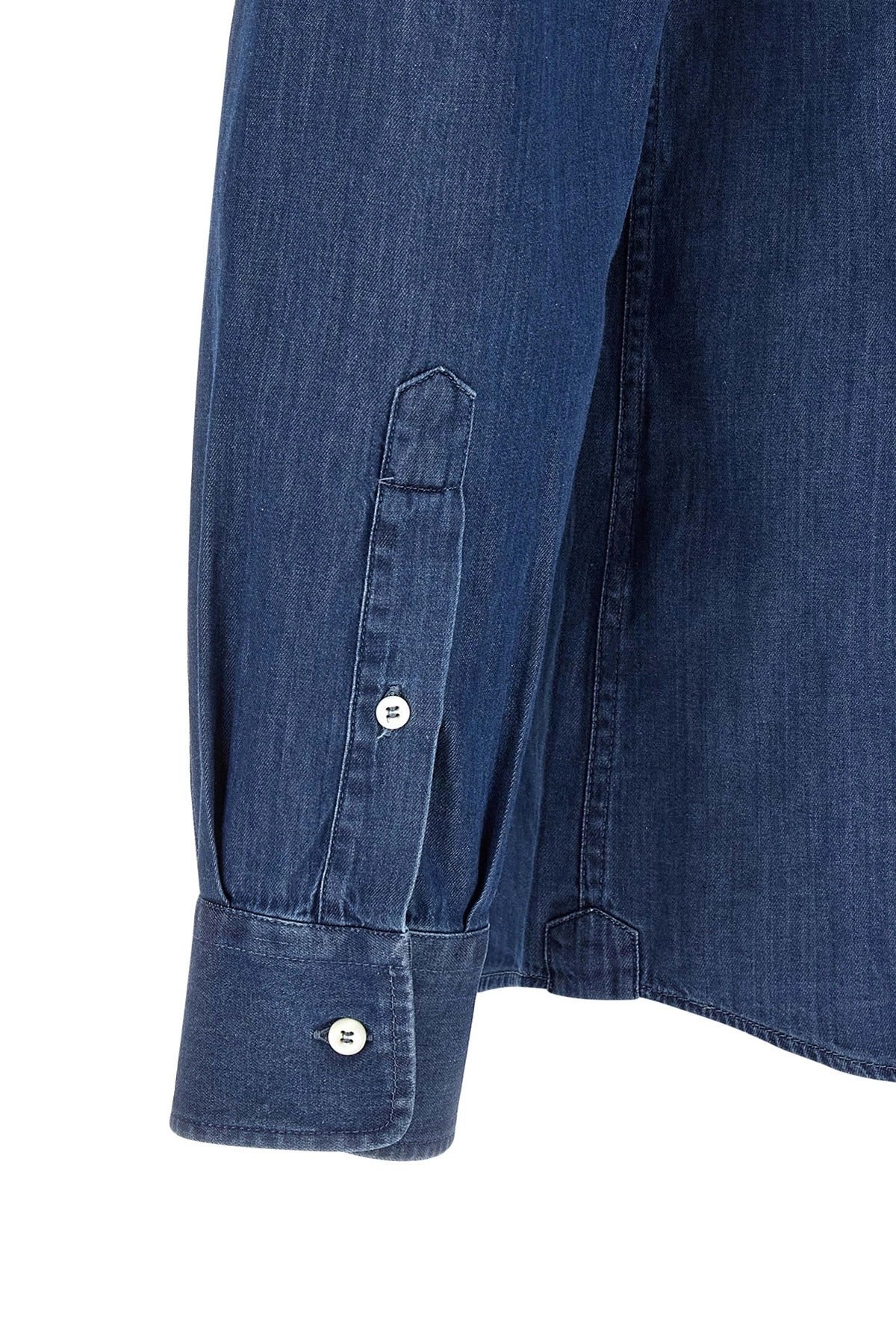 Brunello Cucinelli Indigo Denim Shirt