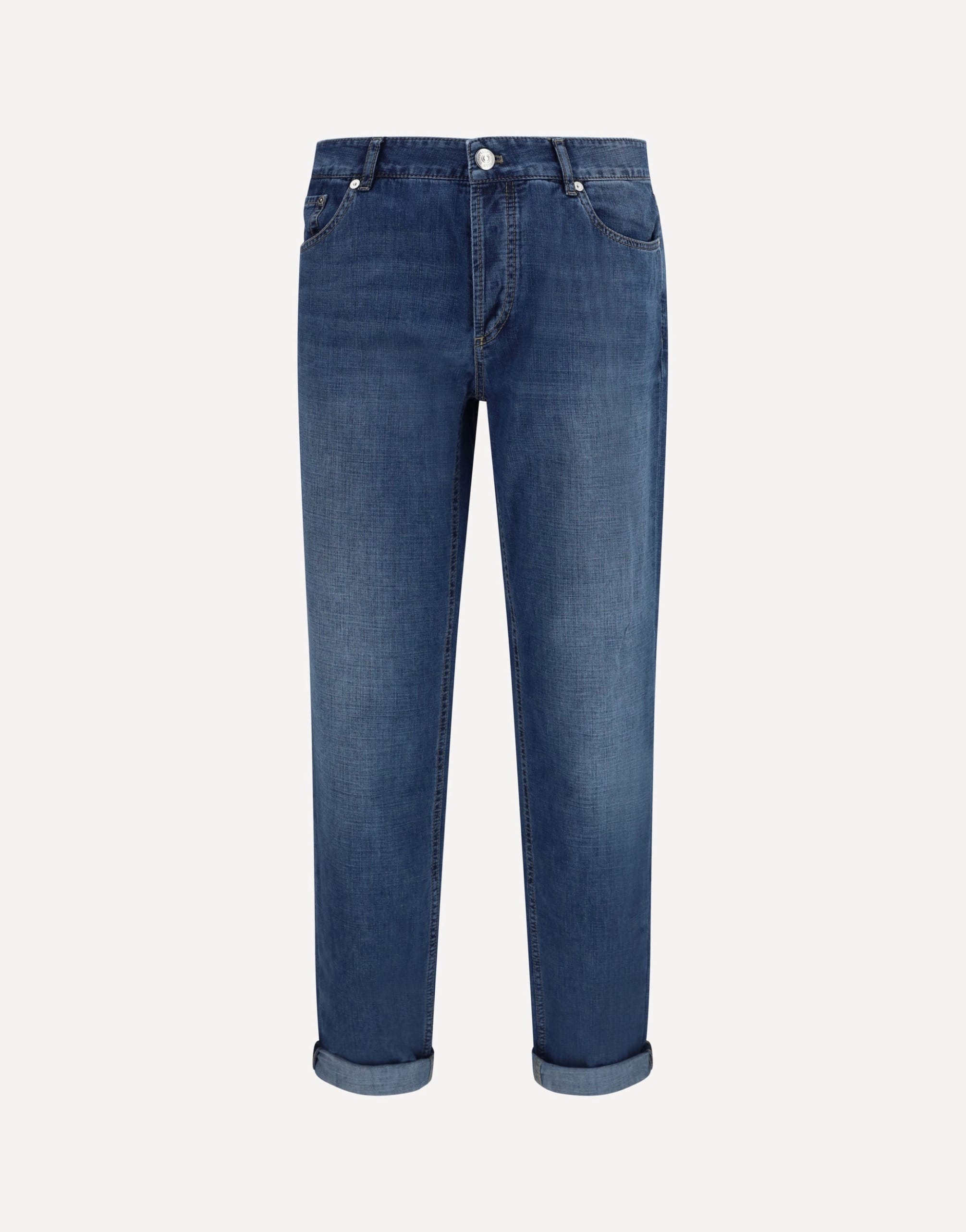 Brunello Cucinelli Jeans In Cotton With Distressed Effect