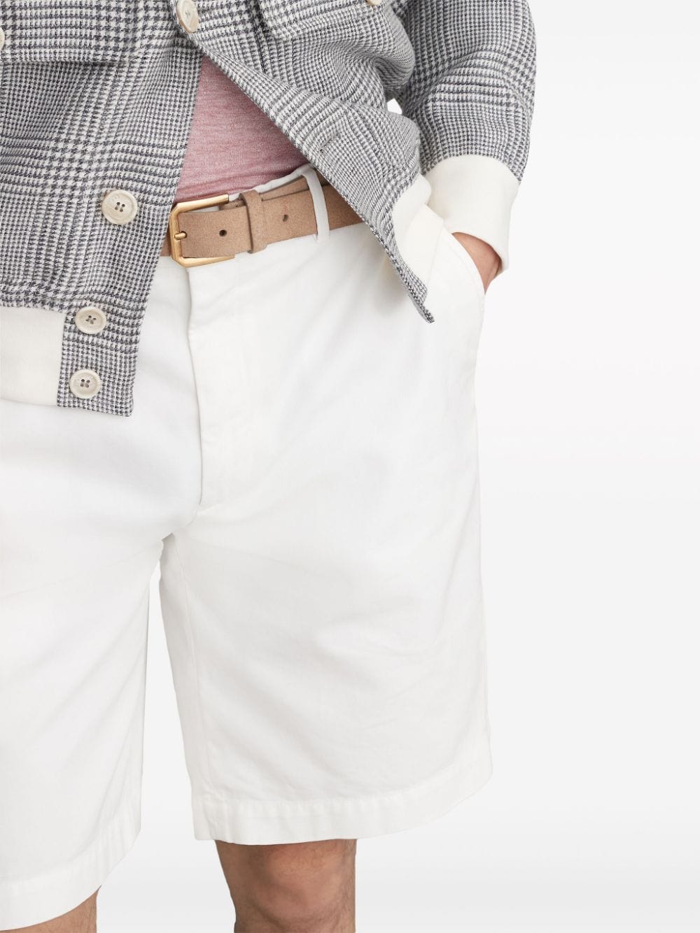 Brunello Cucinelli Knee-Length Twill Bermuda Shorts