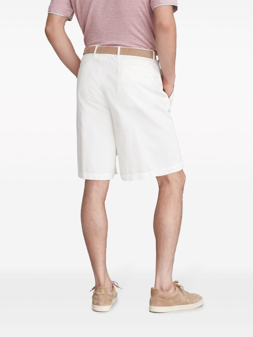 Brunello Cucinelli Knee-Length Twill Bermuda Shorts