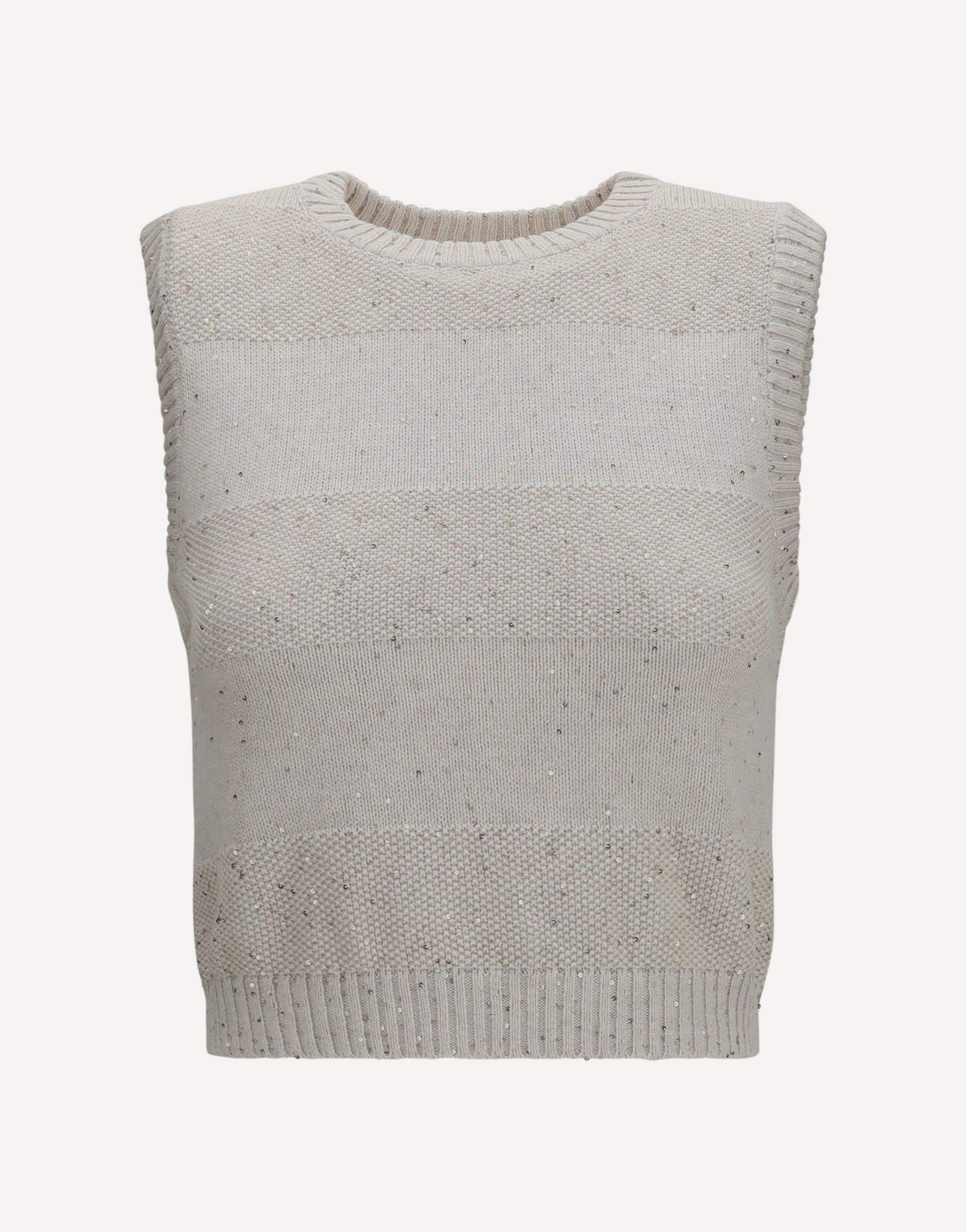 Brunello Cucinelli Brunello Cucinelli Knit And Sequin Vest