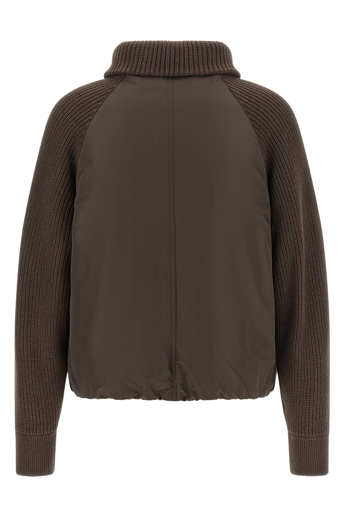 Brunello Cucinelli Daunenjacke mit Strickeinsatz