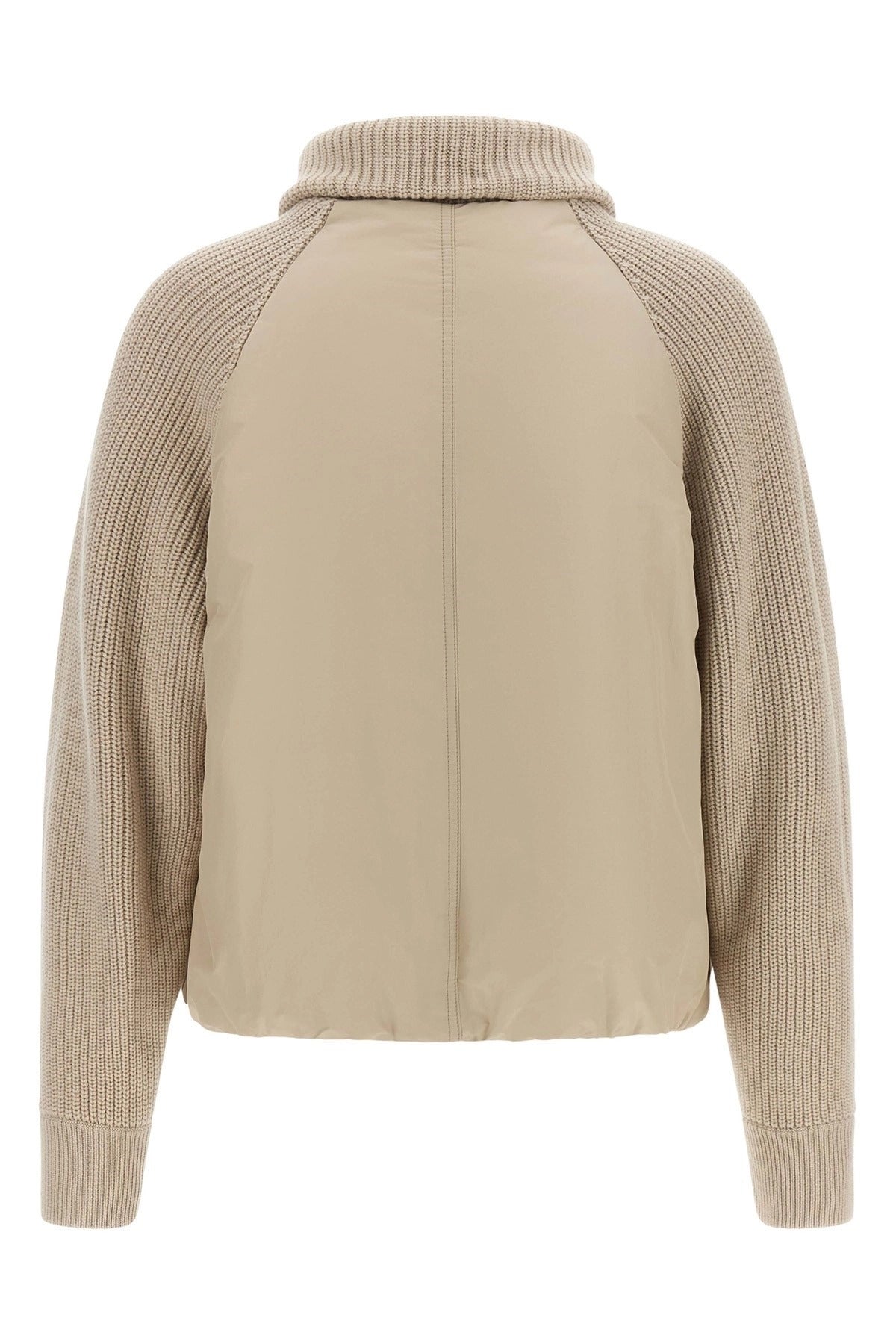 Brunello Cucinelli Knit Insert Down Jacket | Sendegaro