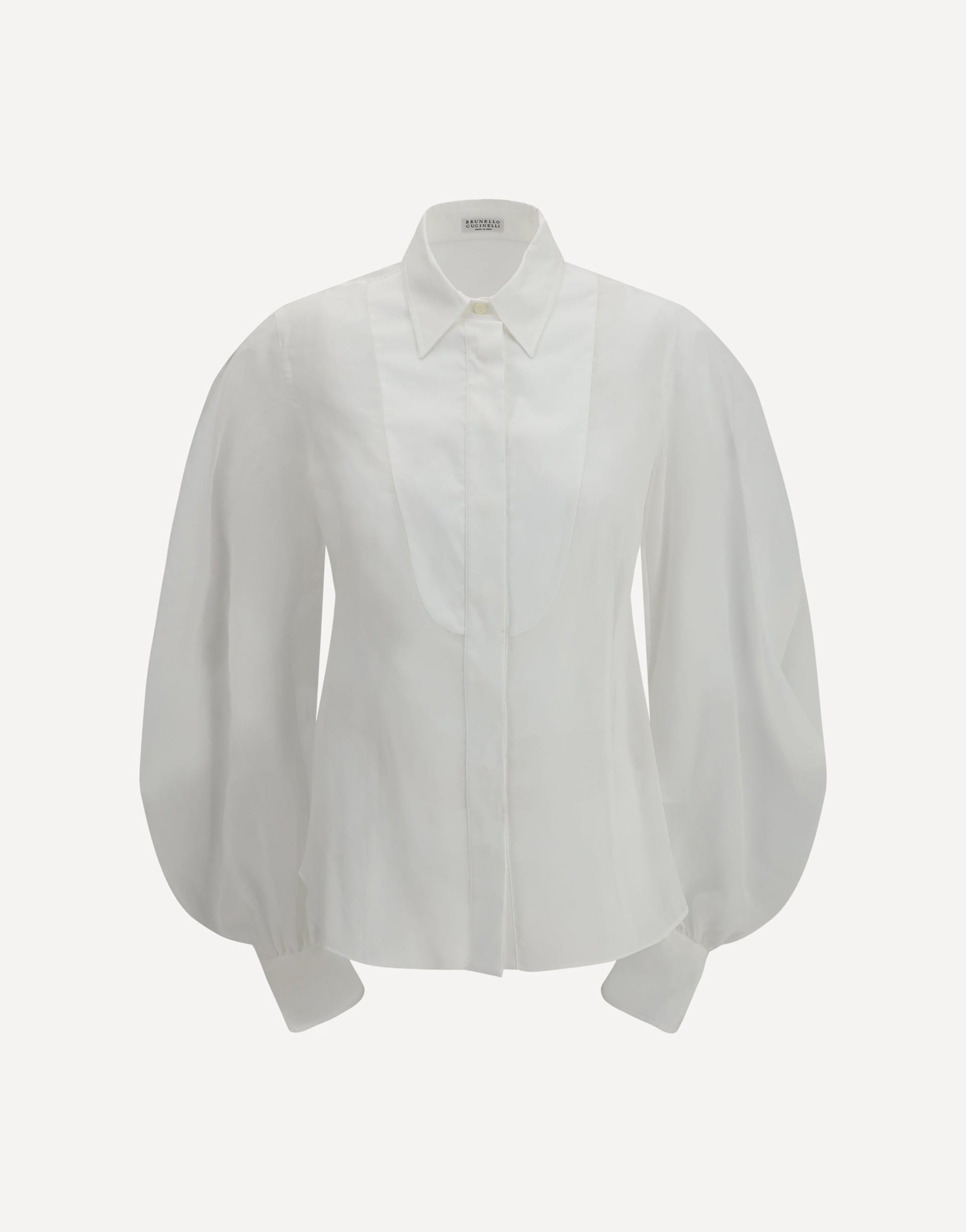 Brunello Cucinelli Lantern Sleeve Blouse