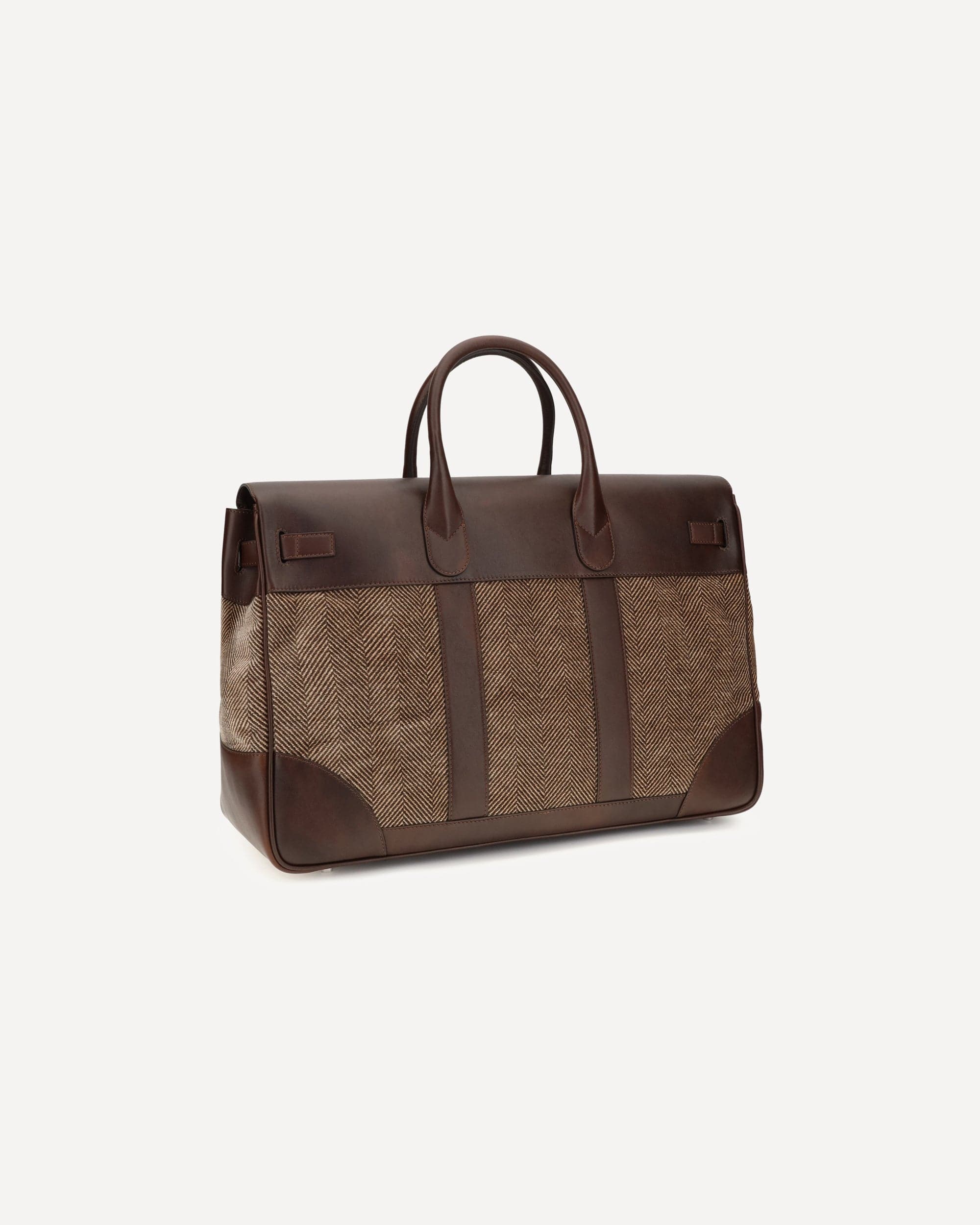 Brunello Cucinelli Brunello Cucinelli Leather And Fabric Travel Bag