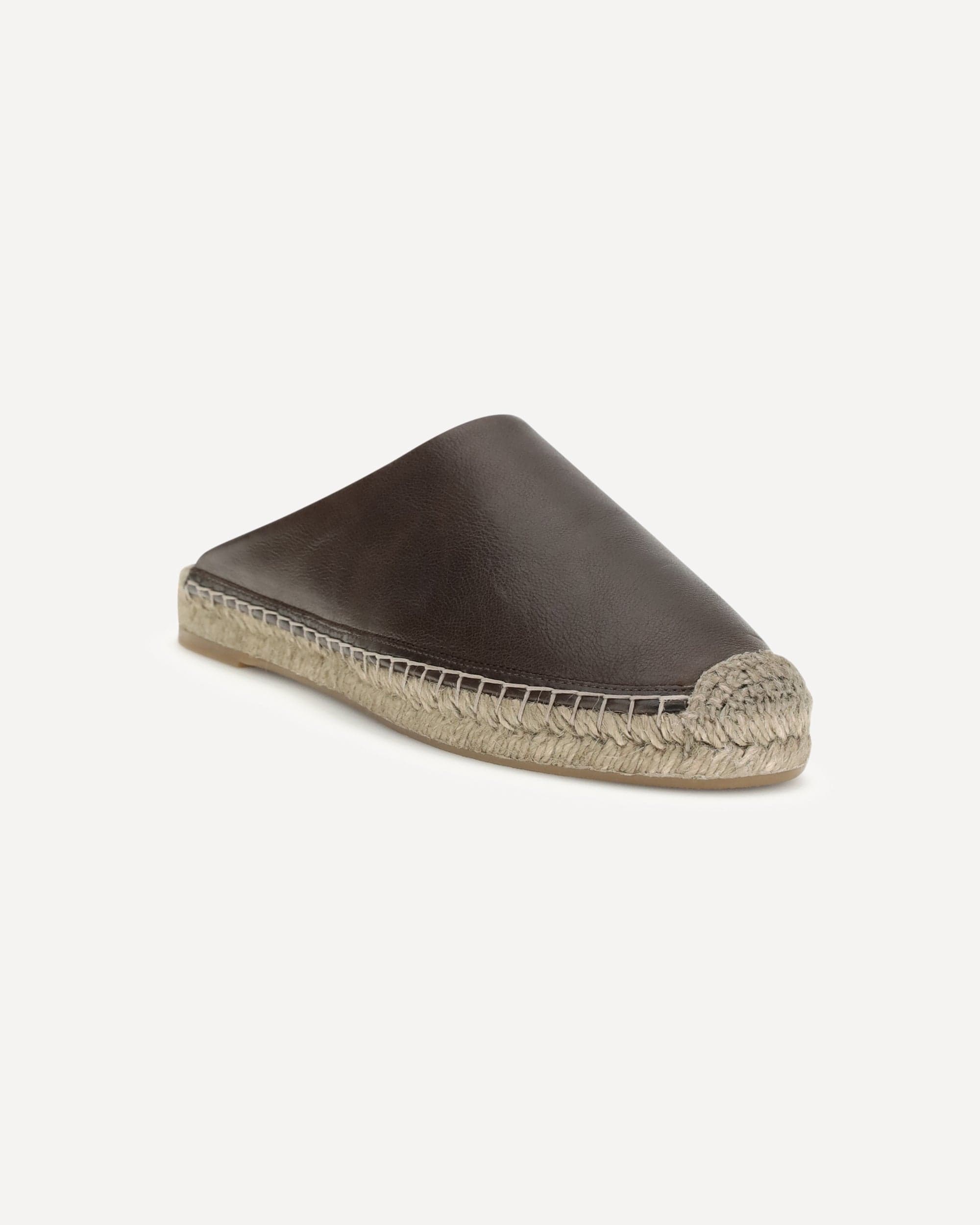 Brunello Cucinelli Leather Espadrilles Mules
