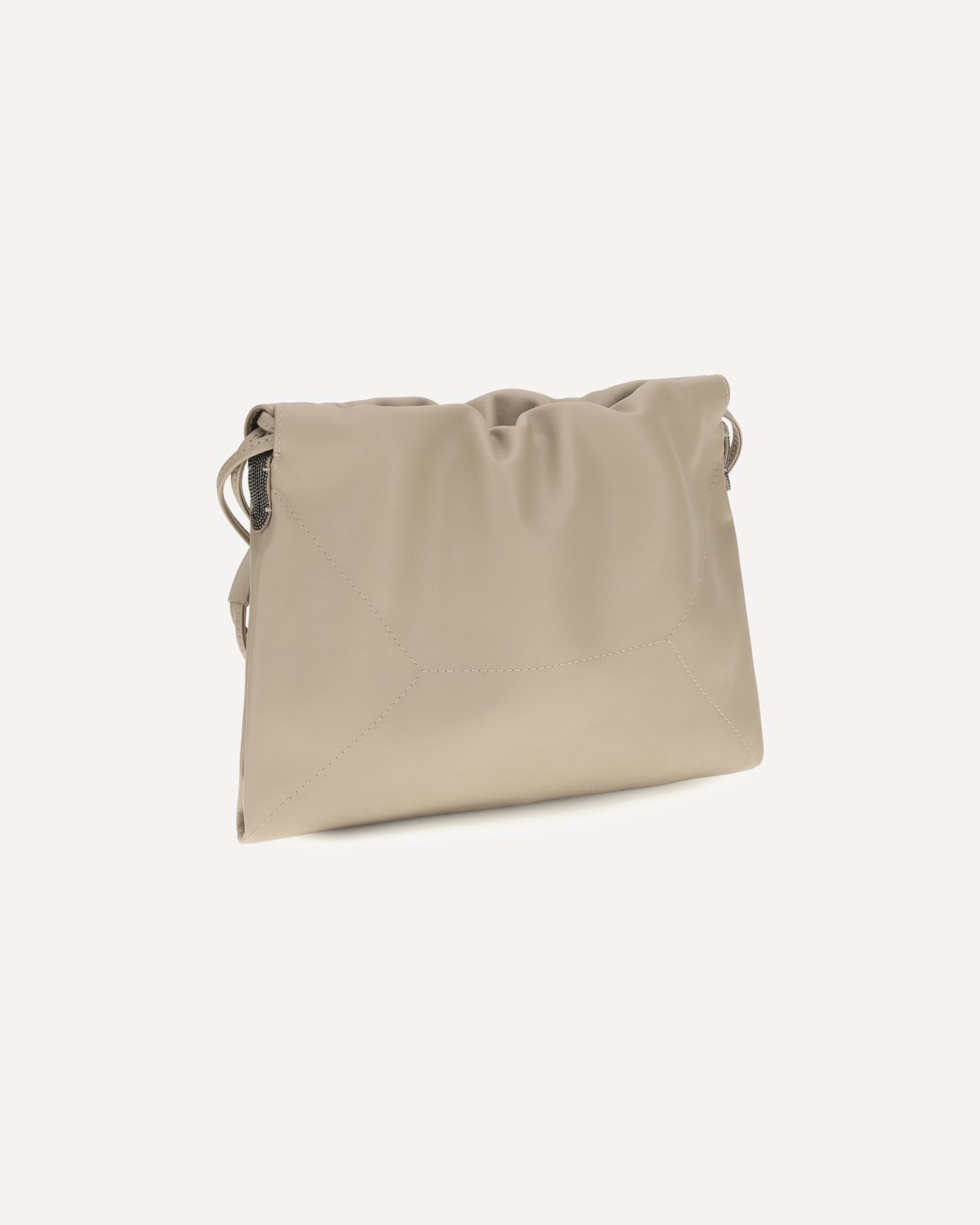 Brunello Cucinelli Leather Pouch With Monili | Sendegaro IT