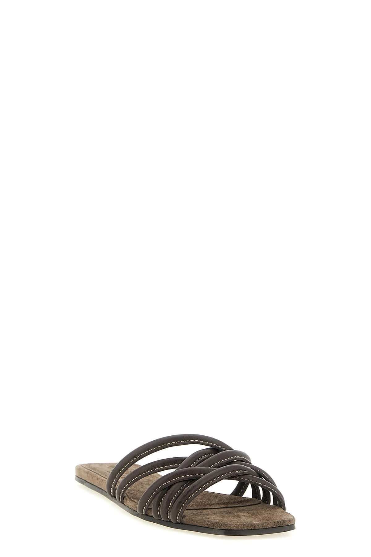 Brunello Cucinelli Brunello Cucinelli Leather Slides