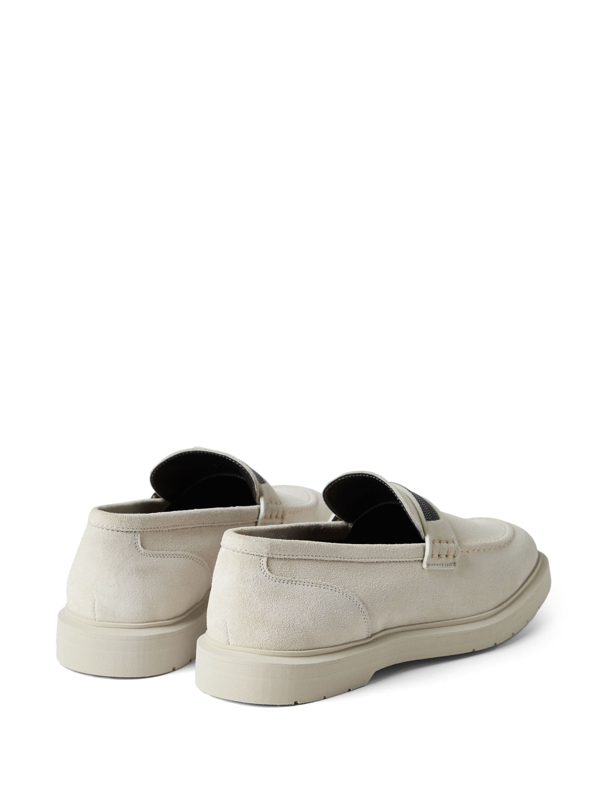 Brunello Cucinelli Leather Suede Loafers