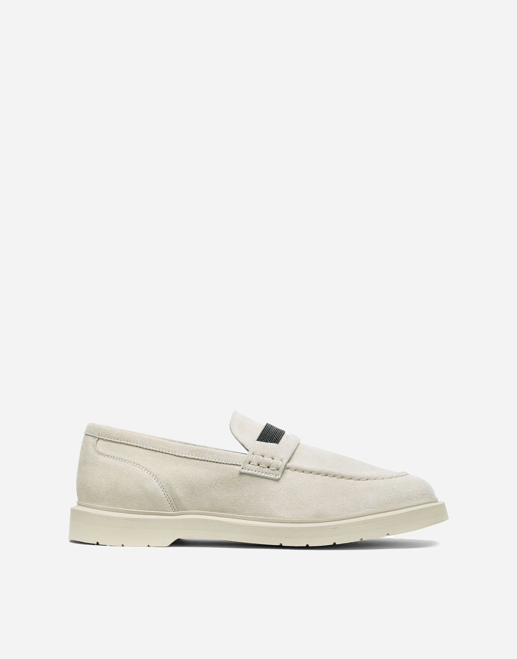 Brunello Cucinelli Leather Suede Loafers