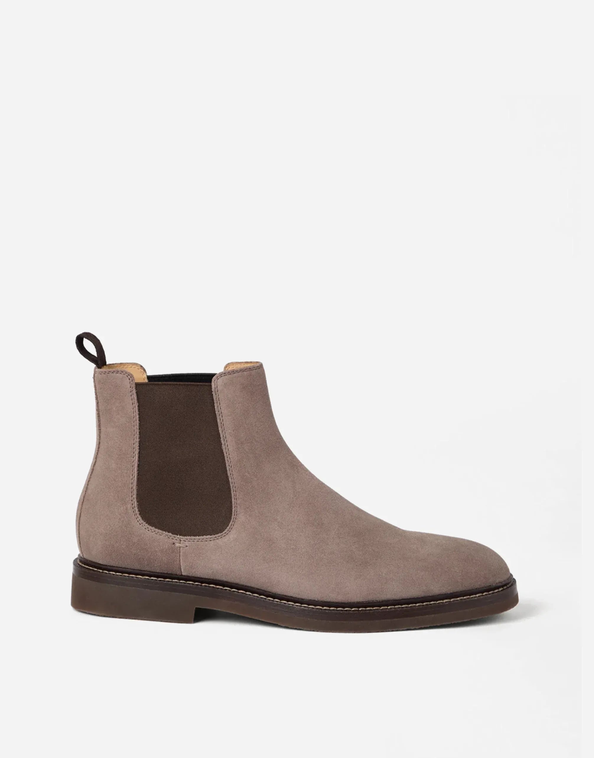 Brunello Cucinelli Light Brown Suede Chelsea Boots
