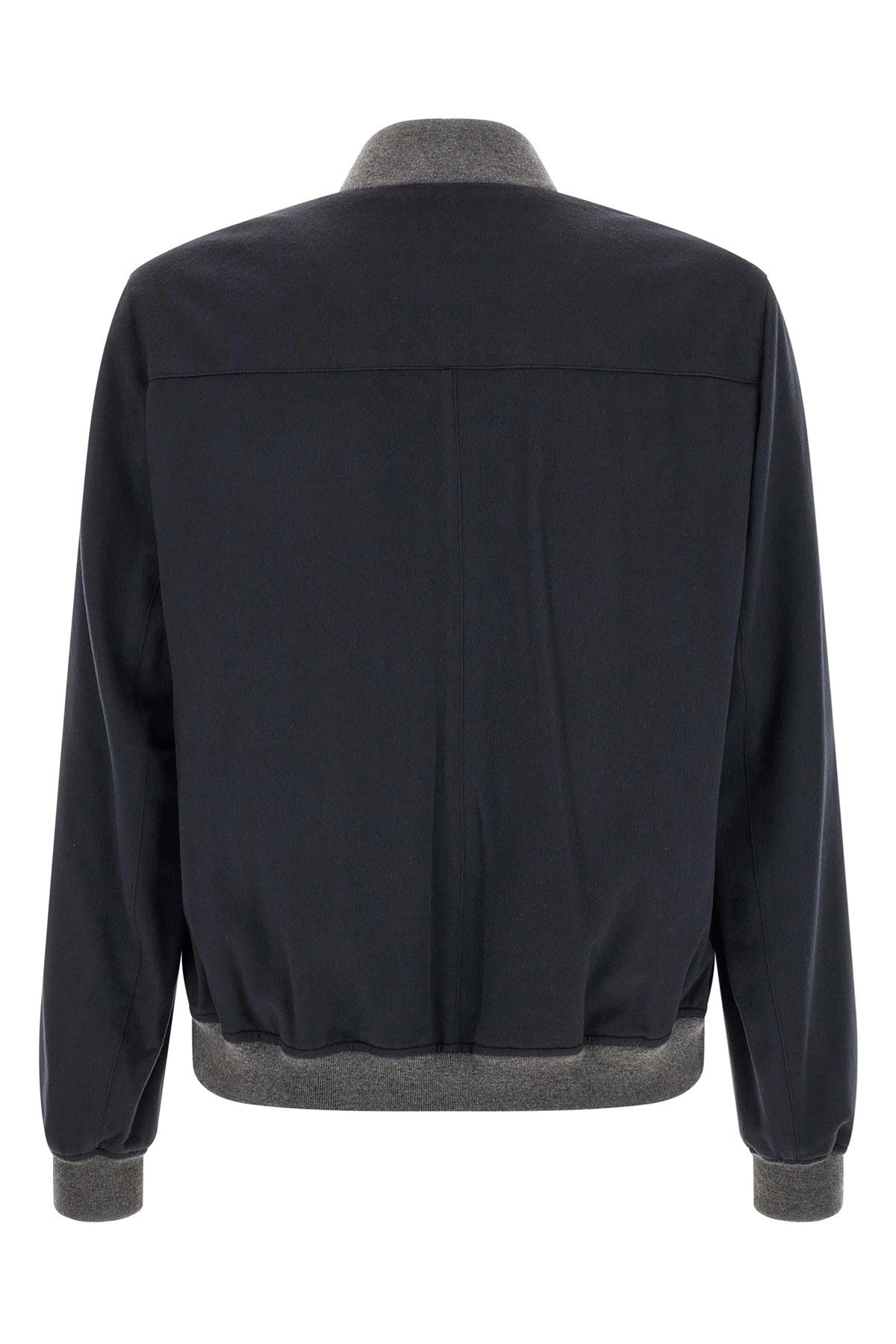Brunello Cucinelli leichte Flanell-Bomberjacke