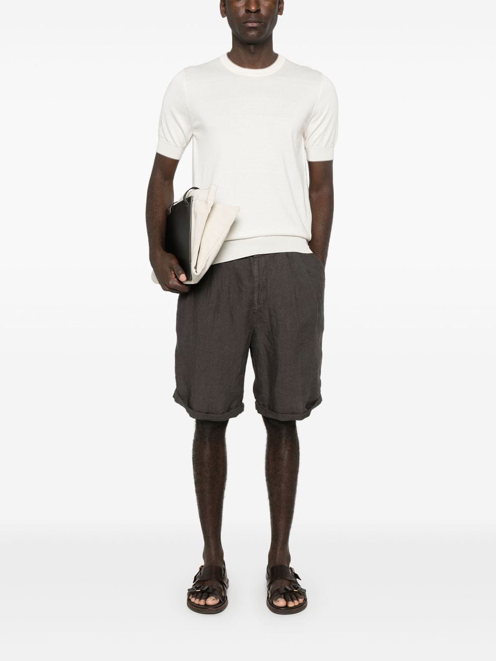 Brunello Cucinelli Linen Bermuda Shorts