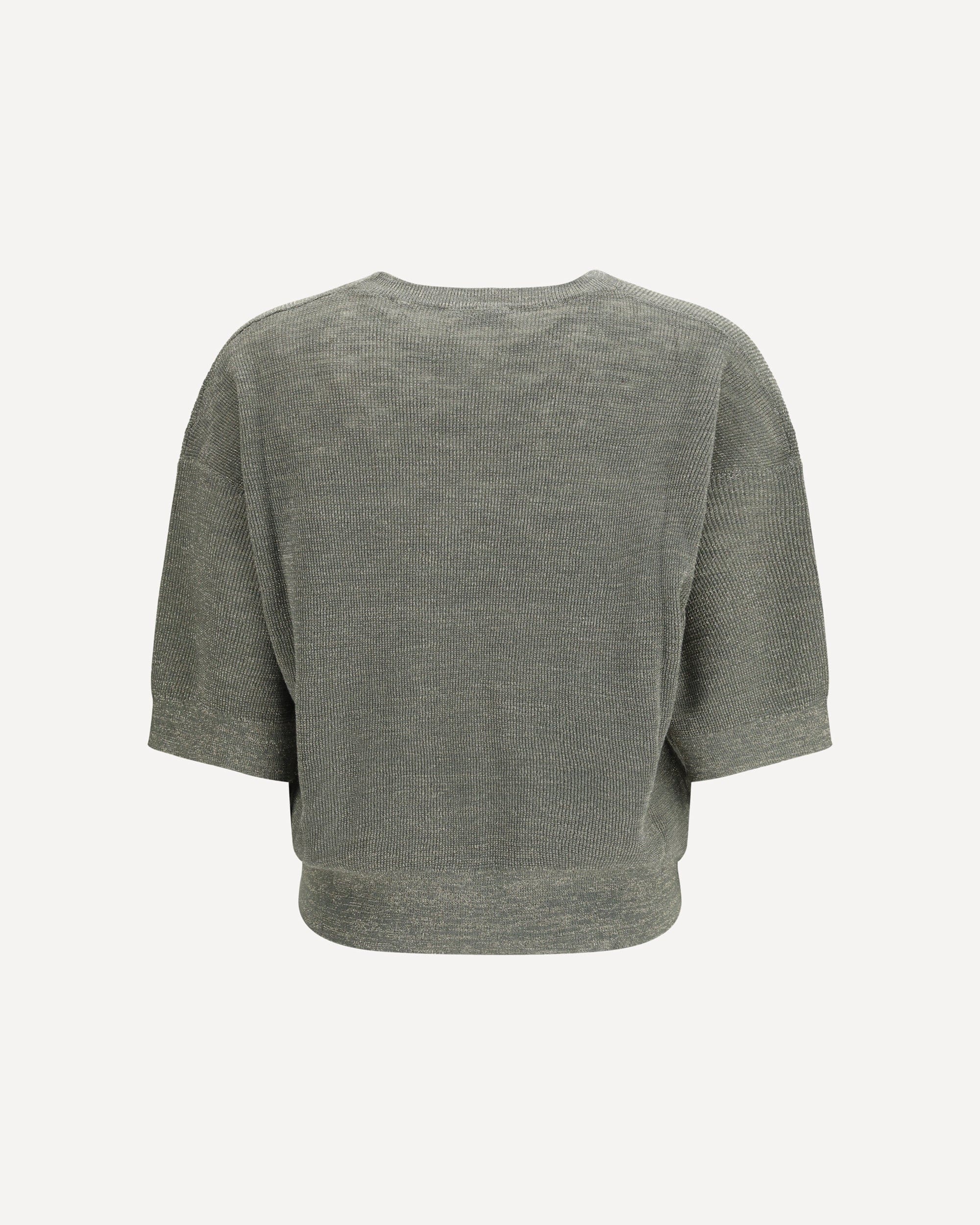 Linnenblend trui met lurex-effect - alternate view