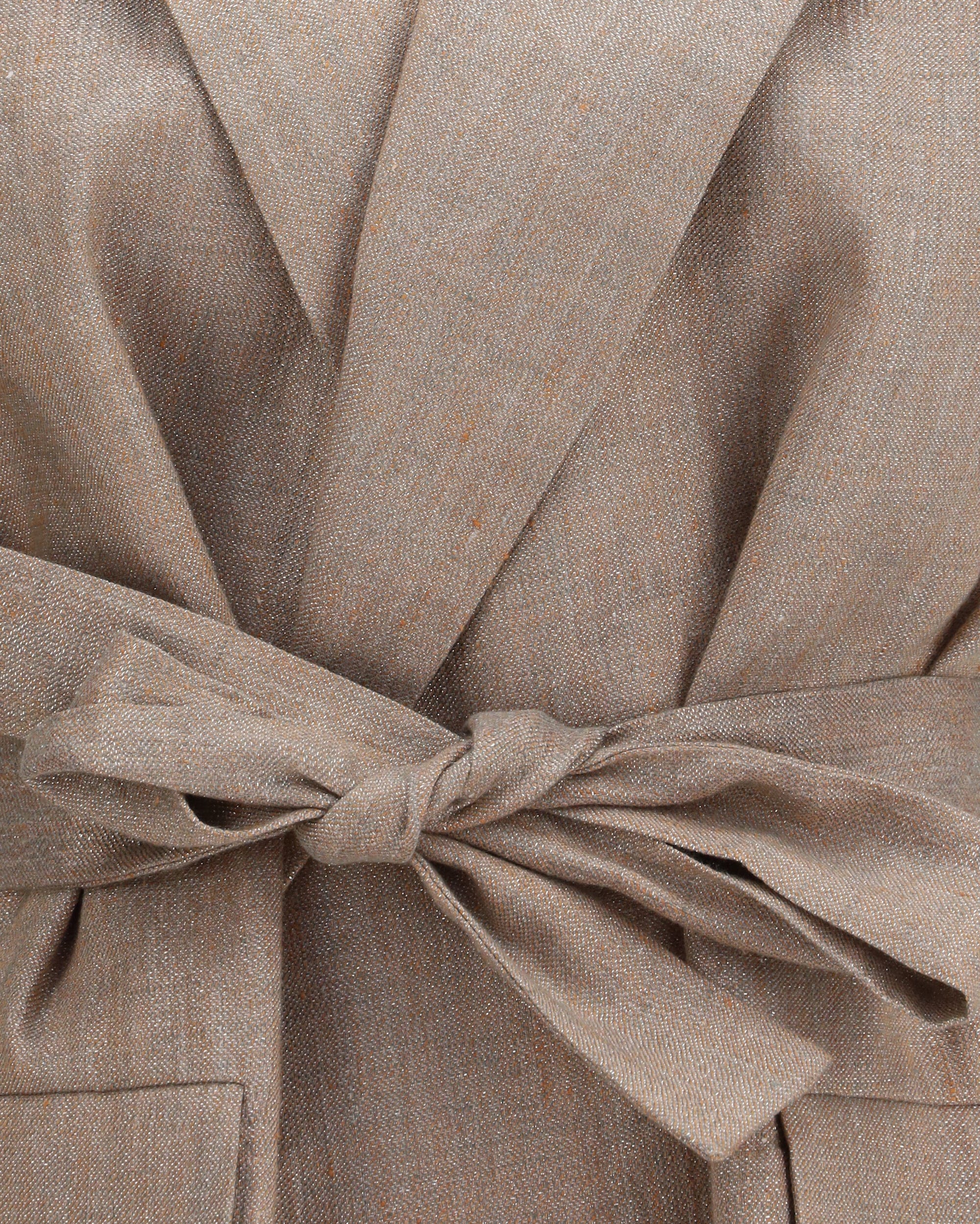Brunello Cucinelli Linen Blend Vest With Removable Belt
