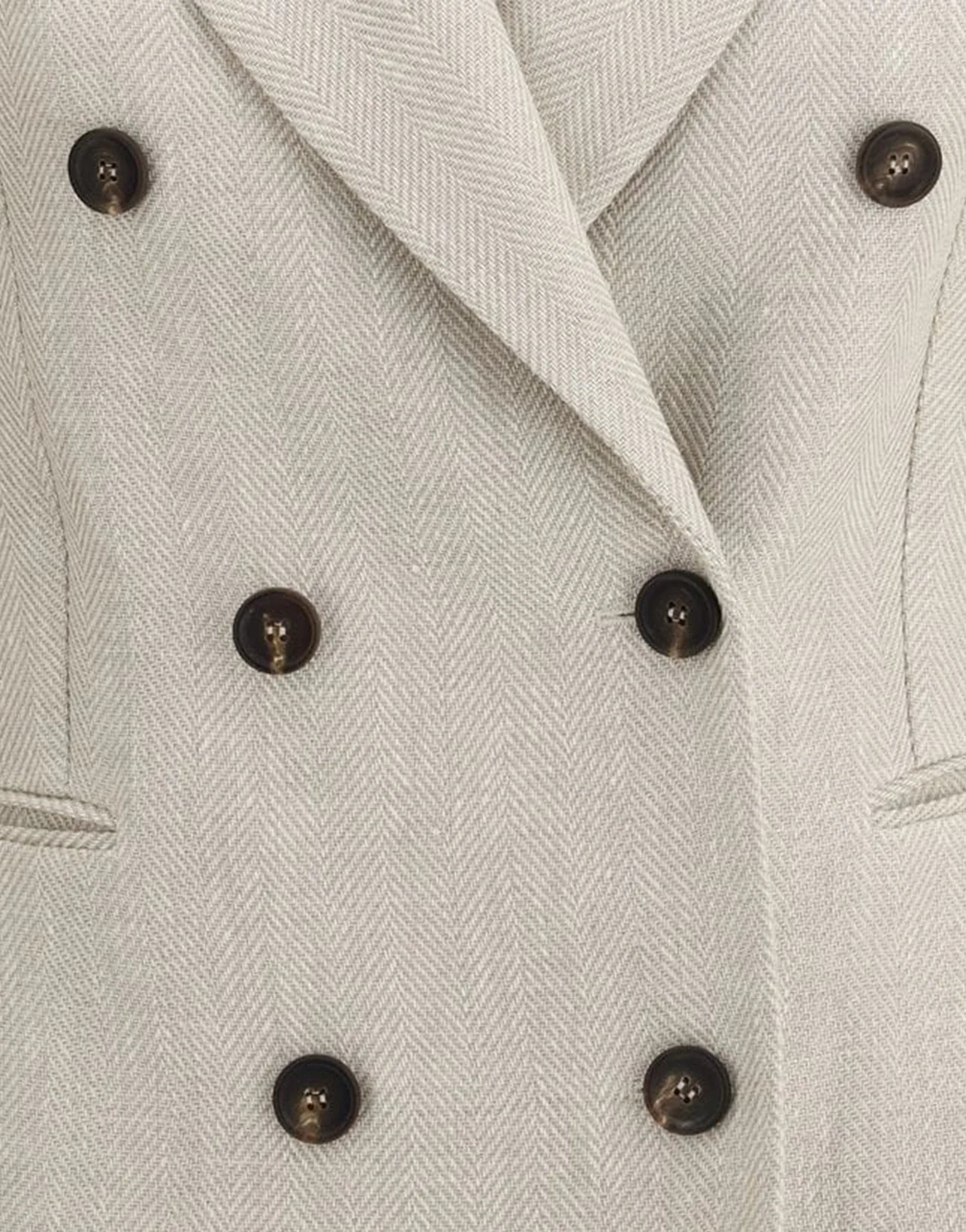 Brunello Cucinelli Linen-Cotton Blend Double-Breasted Blazer