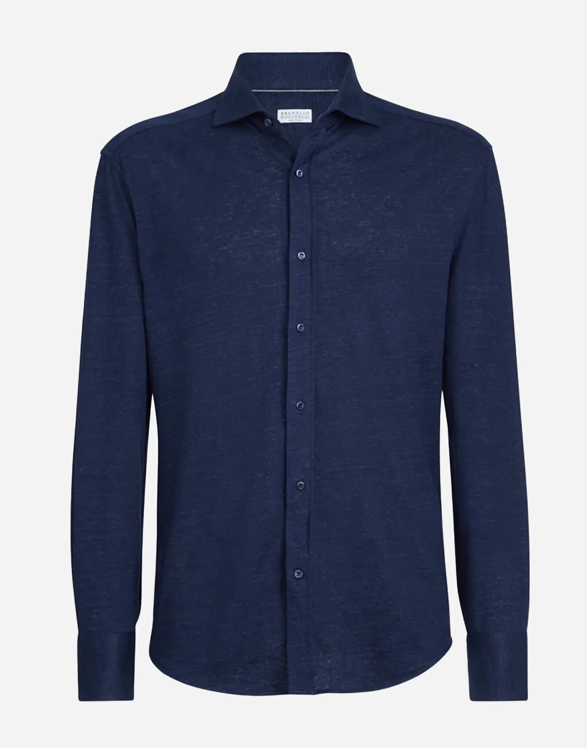 Brunello Cucinelli Linen-Cotton Mélange Jersey Shirt