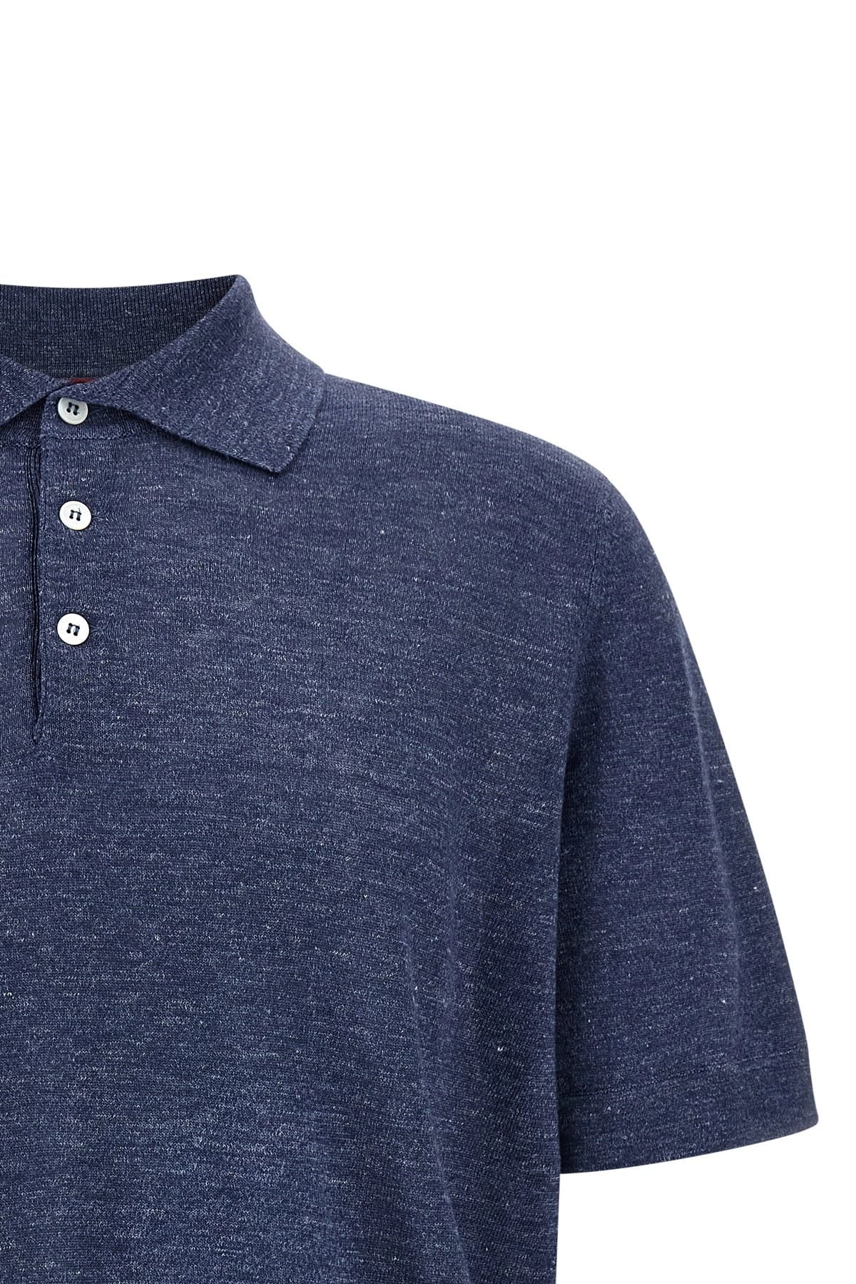 Brunello Cucinelli Brunello Cucinelli Linen Cotton Polo Shirt