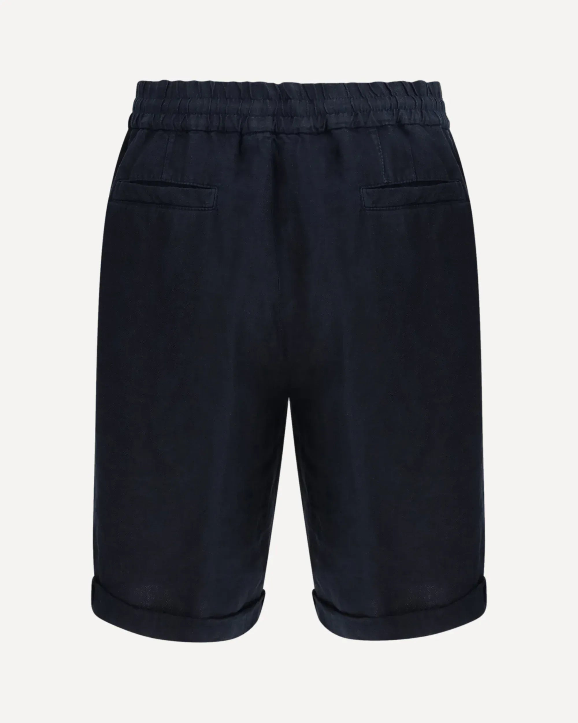 Brunello Cucinelli Linen Garment-Dyed Bermuda Drawstring Shorts