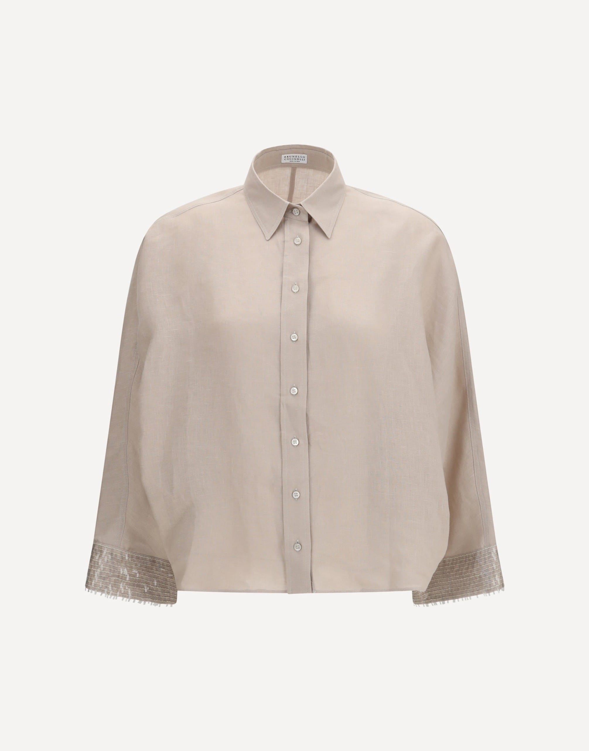 Brunello Cucinelli Linen Long Sleeve Shirt