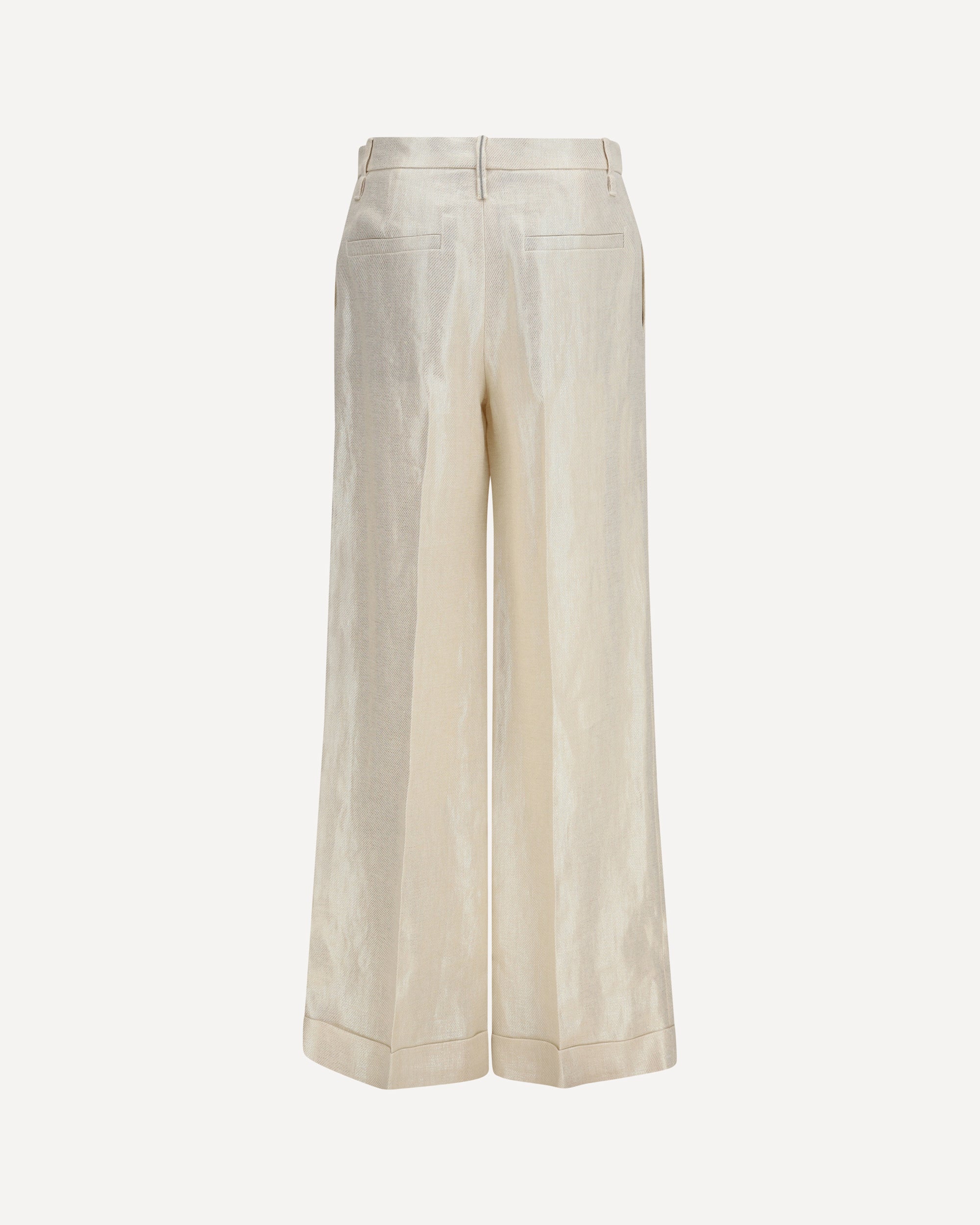 Brunello Cucinelli Linen Tailored Pleated Pants