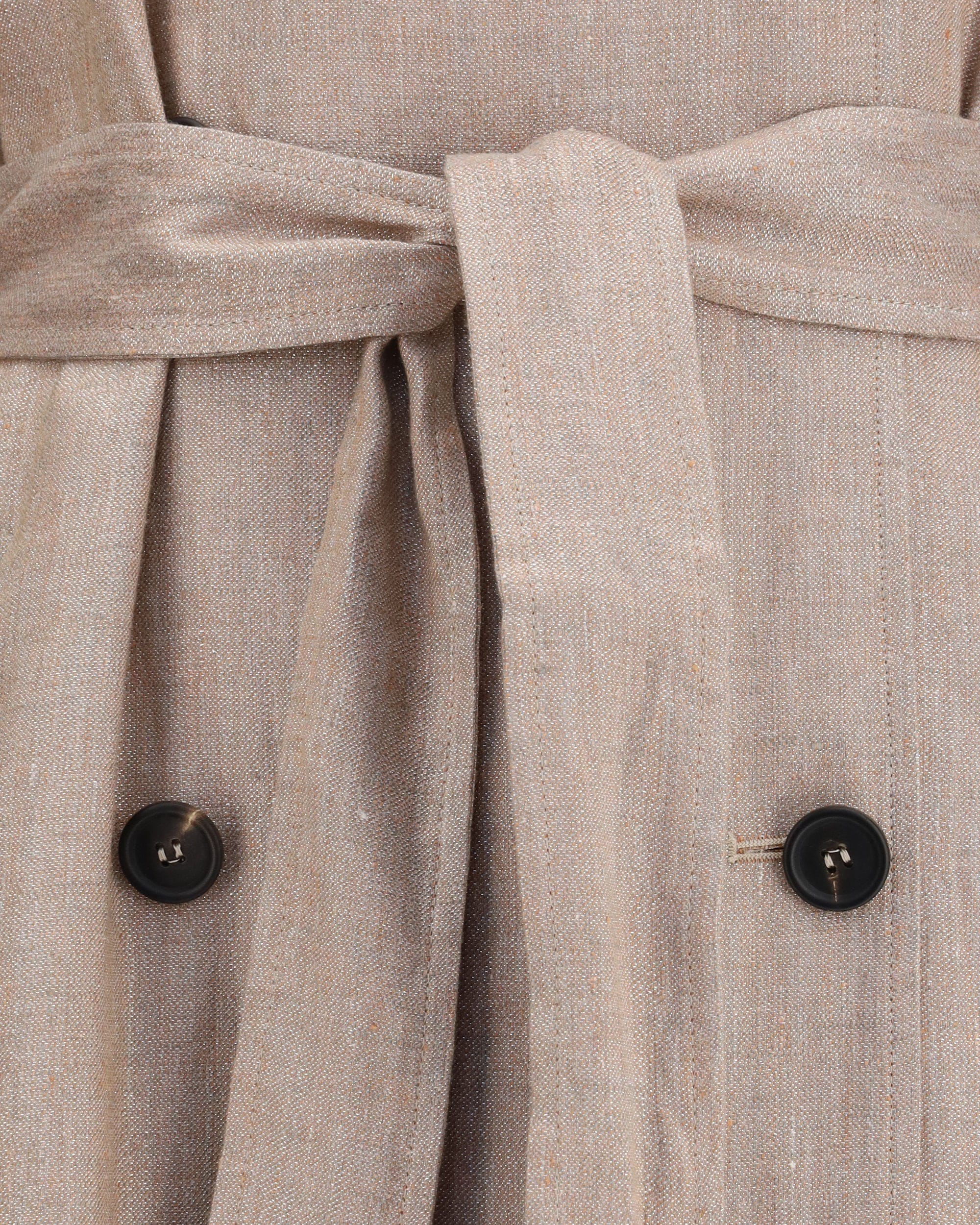 Brunello Cucinelli Brunello Cucinelli Linen Trench Coat With Lurex