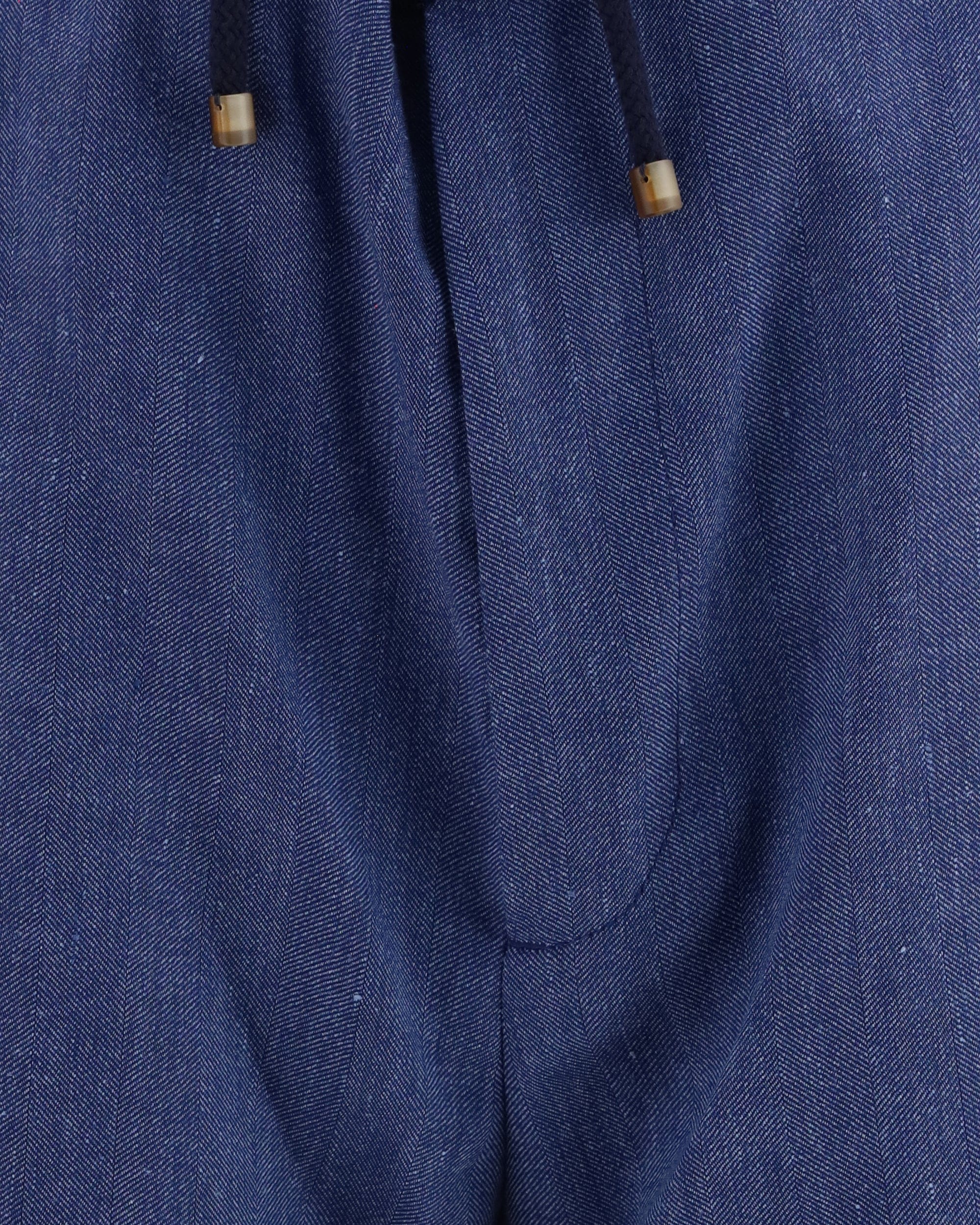Brunello Cucinelli Brunello Cucinelli Linen Virgin Wool Chevron Bermuda Shorts