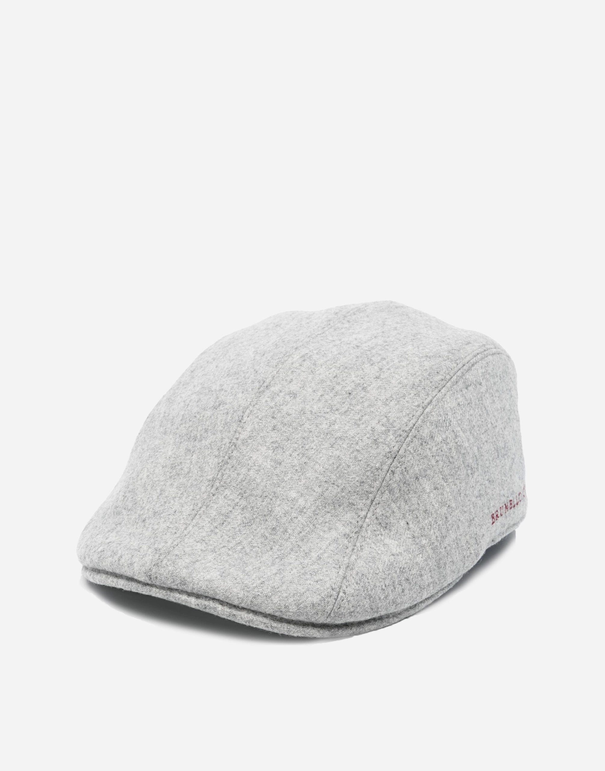 Brunello Cucinelli Logo-Bmbroidered Wool Beret