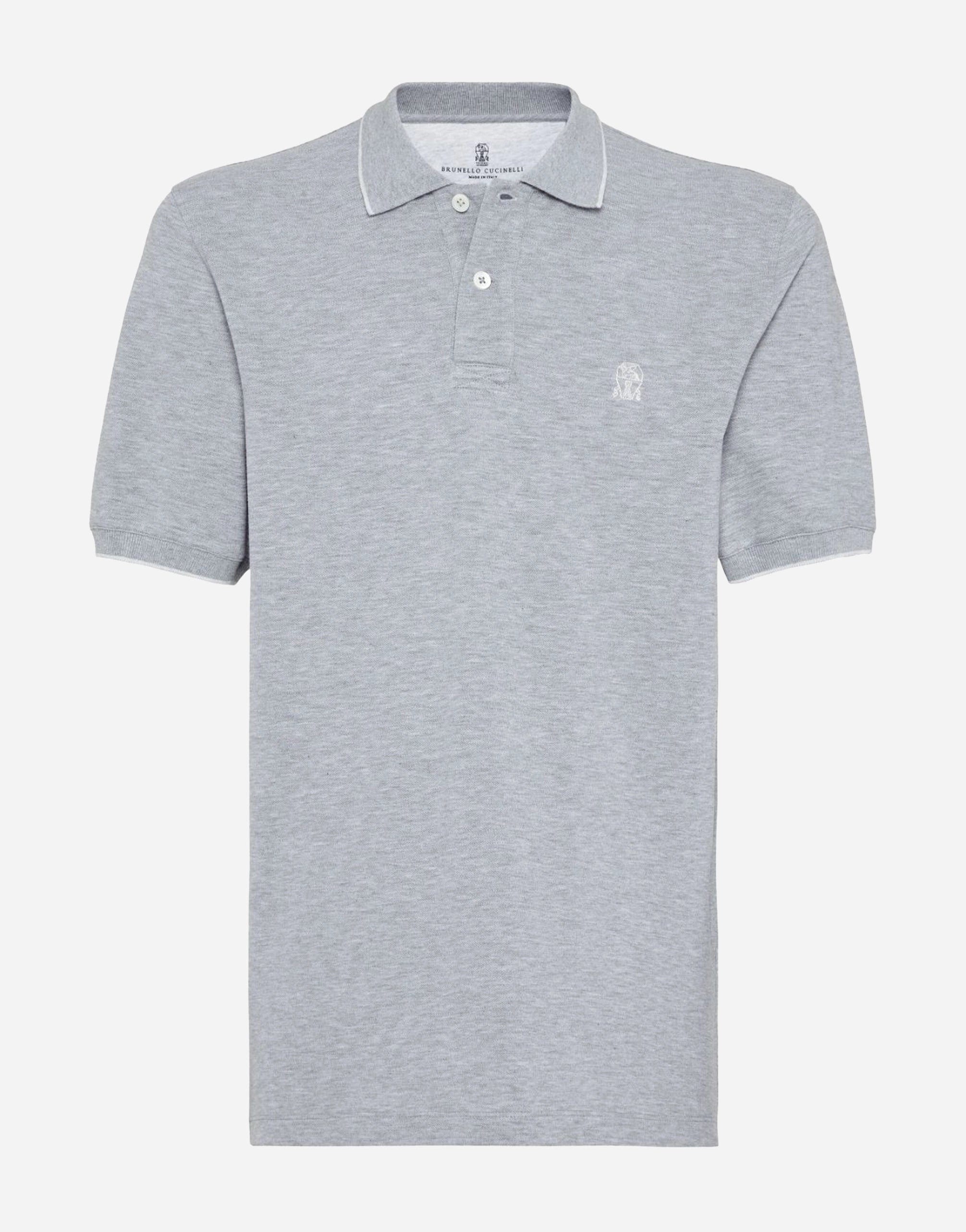 Brunello Cucinelli Logo-Embroidered Polo Shirt