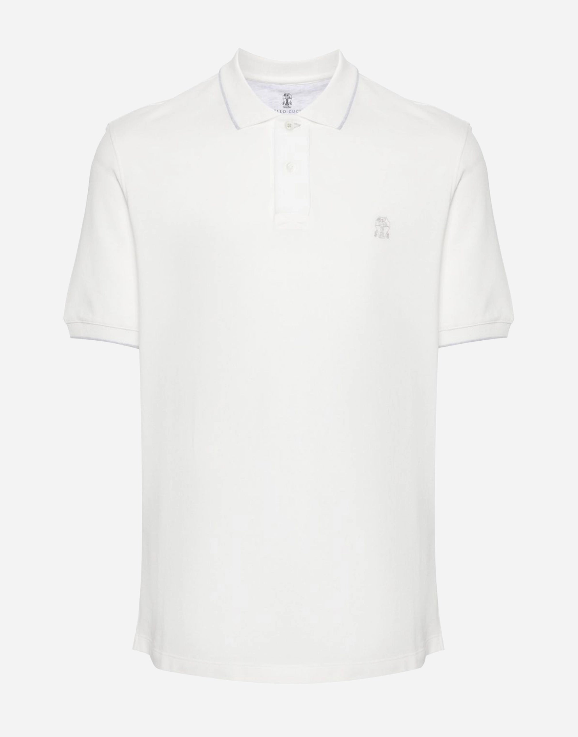 Brunello Cucinelli Logo-Embroidered Polo Shirt