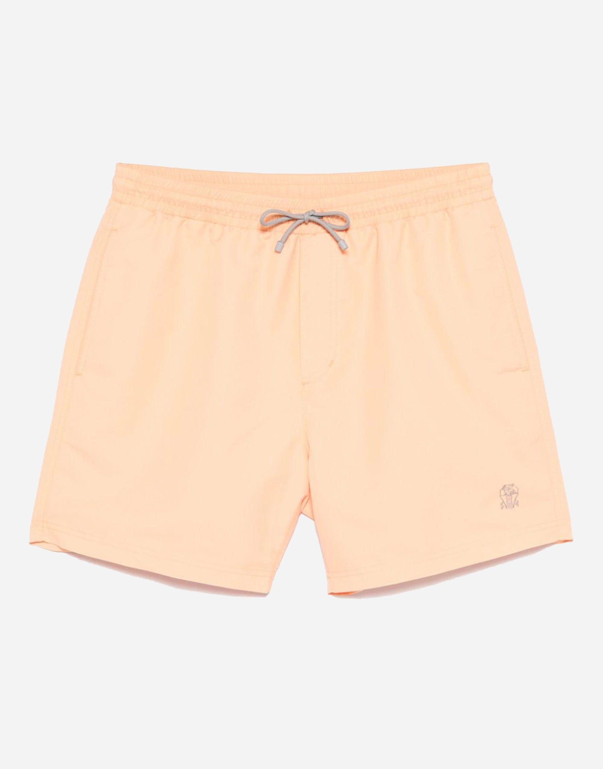 Brunello Cucinelli Logo-Embroidered Swim Shorts