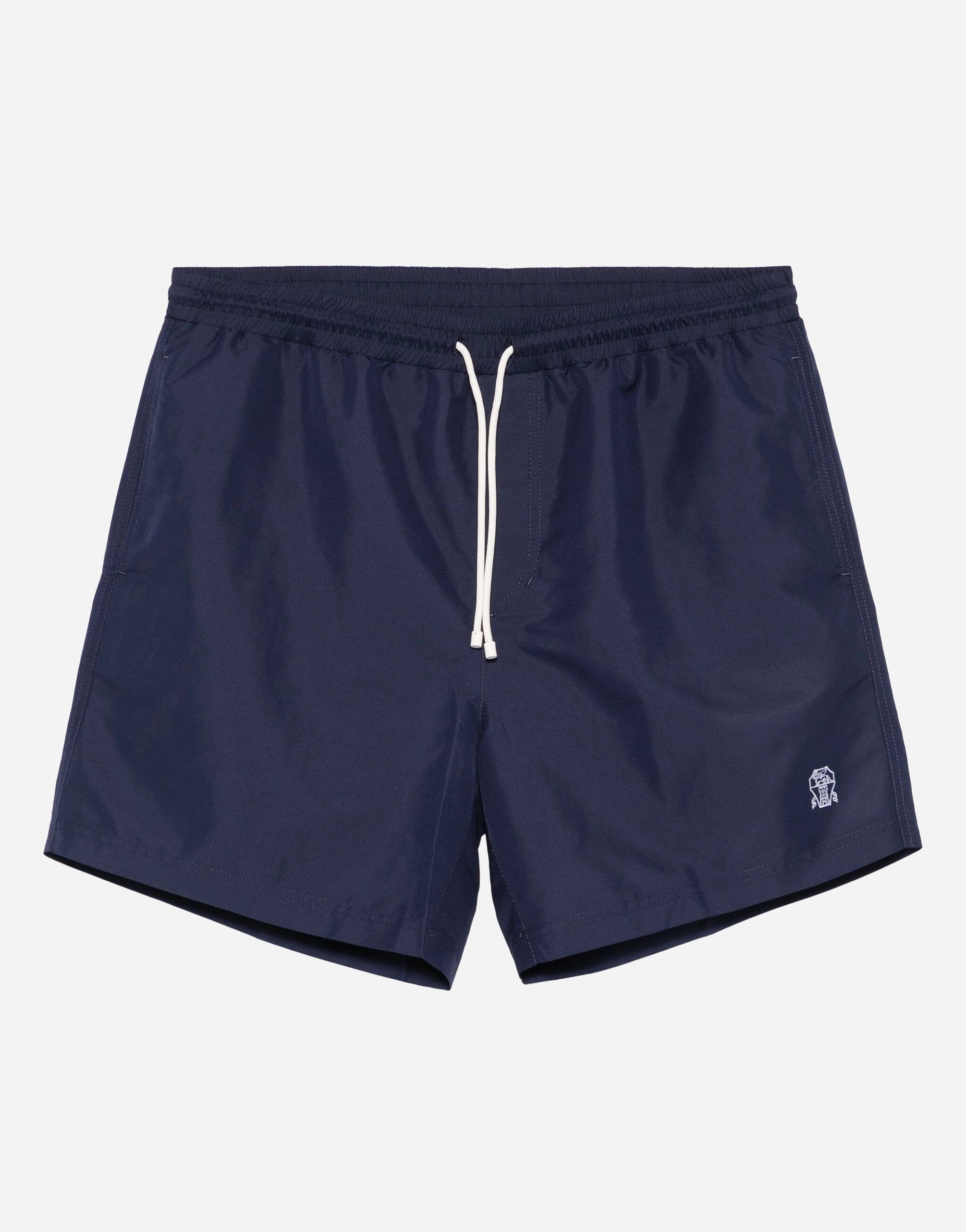 Brunello Cucinelli Logo-Embroidered Swim Shorts