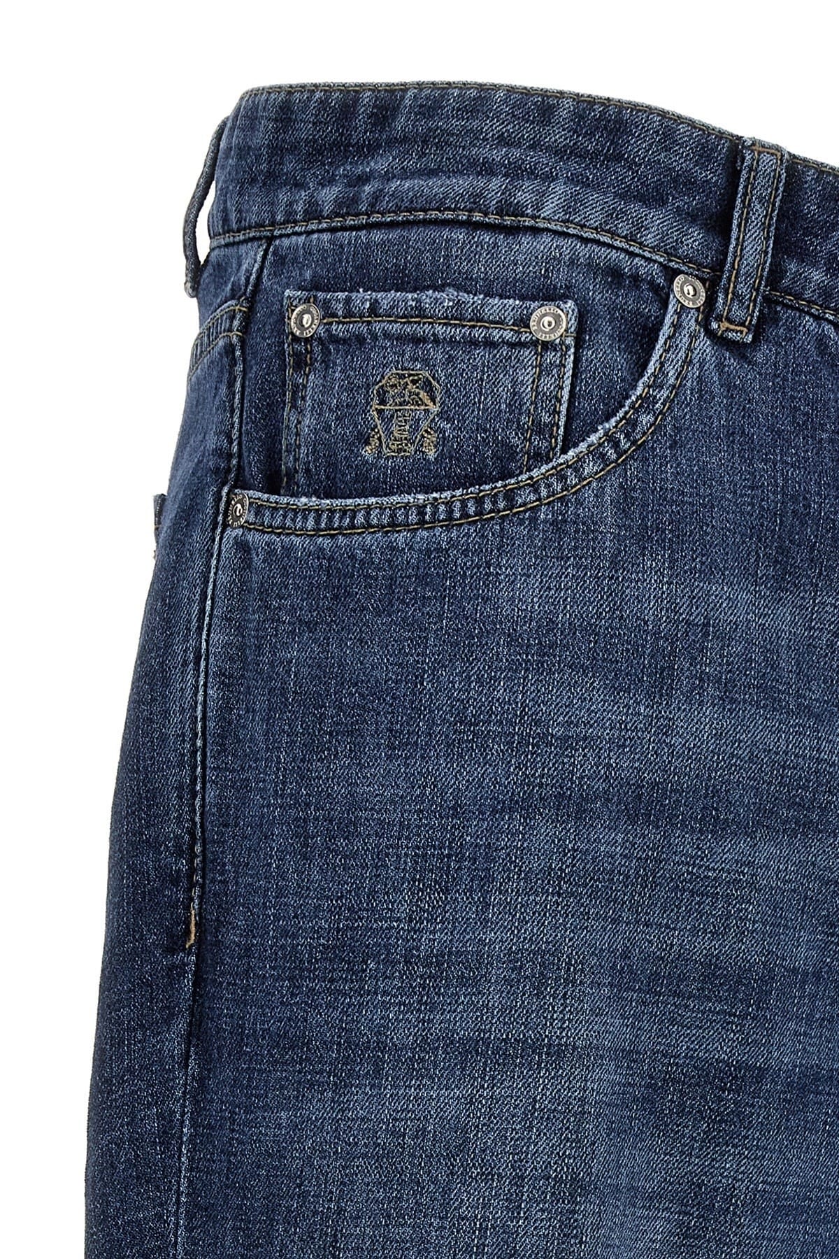 Brunello Cucinelli Brunello Cucinelli Logo Embroidery Jeans