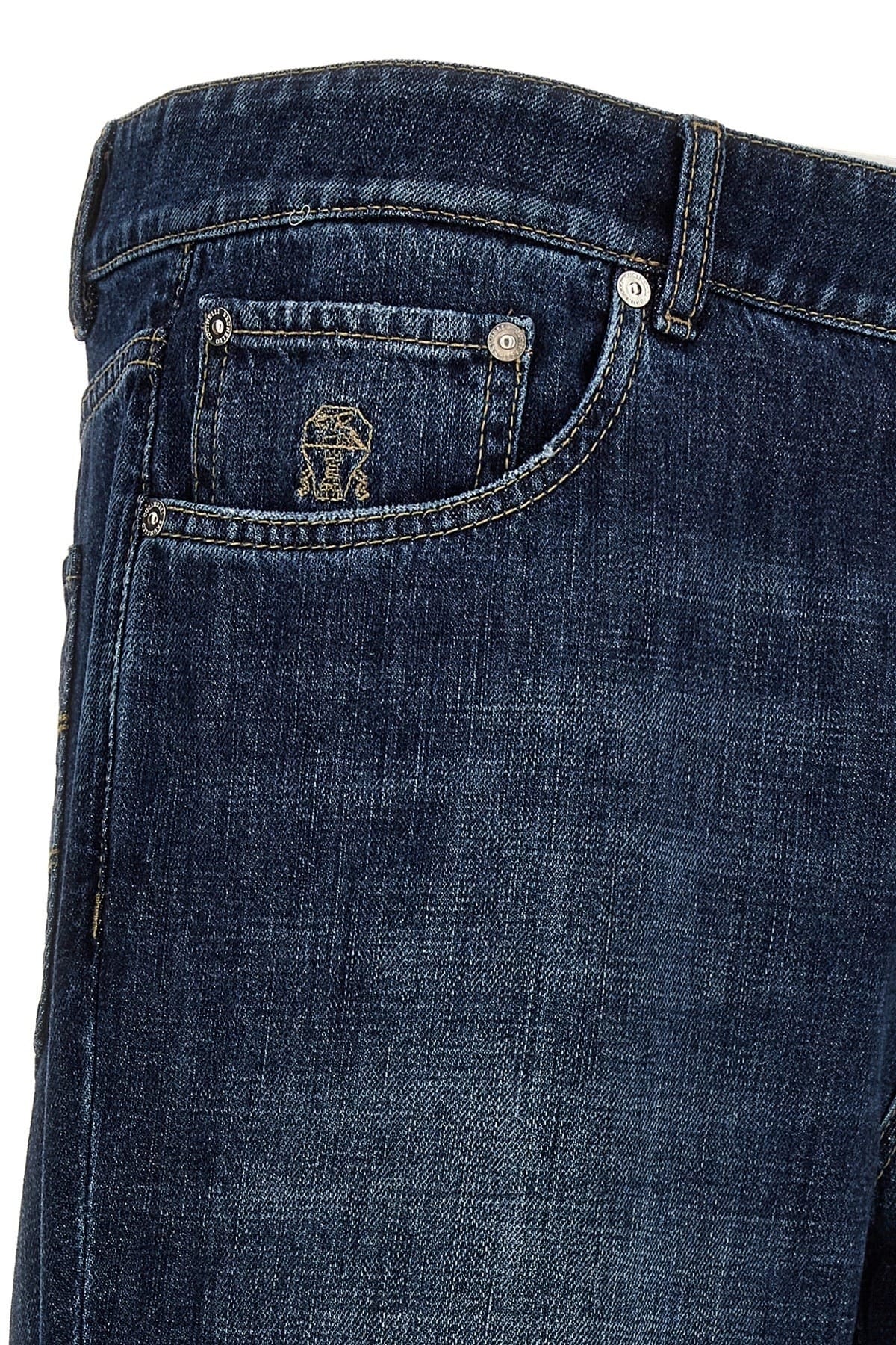 Brunello Cucinelli Brunello Cucinelli Logo Embroidery Jeans