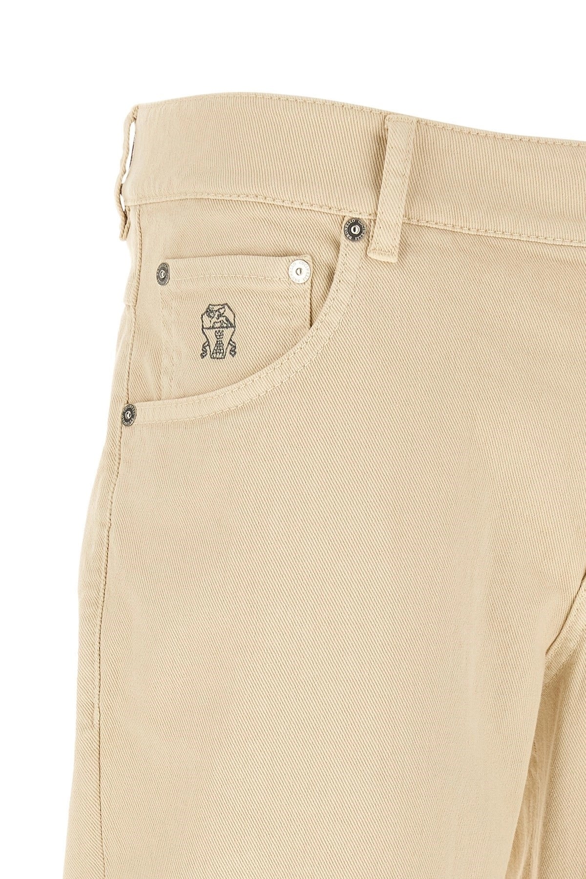 Brunello Cucinelli Logo Embroidery Jeans