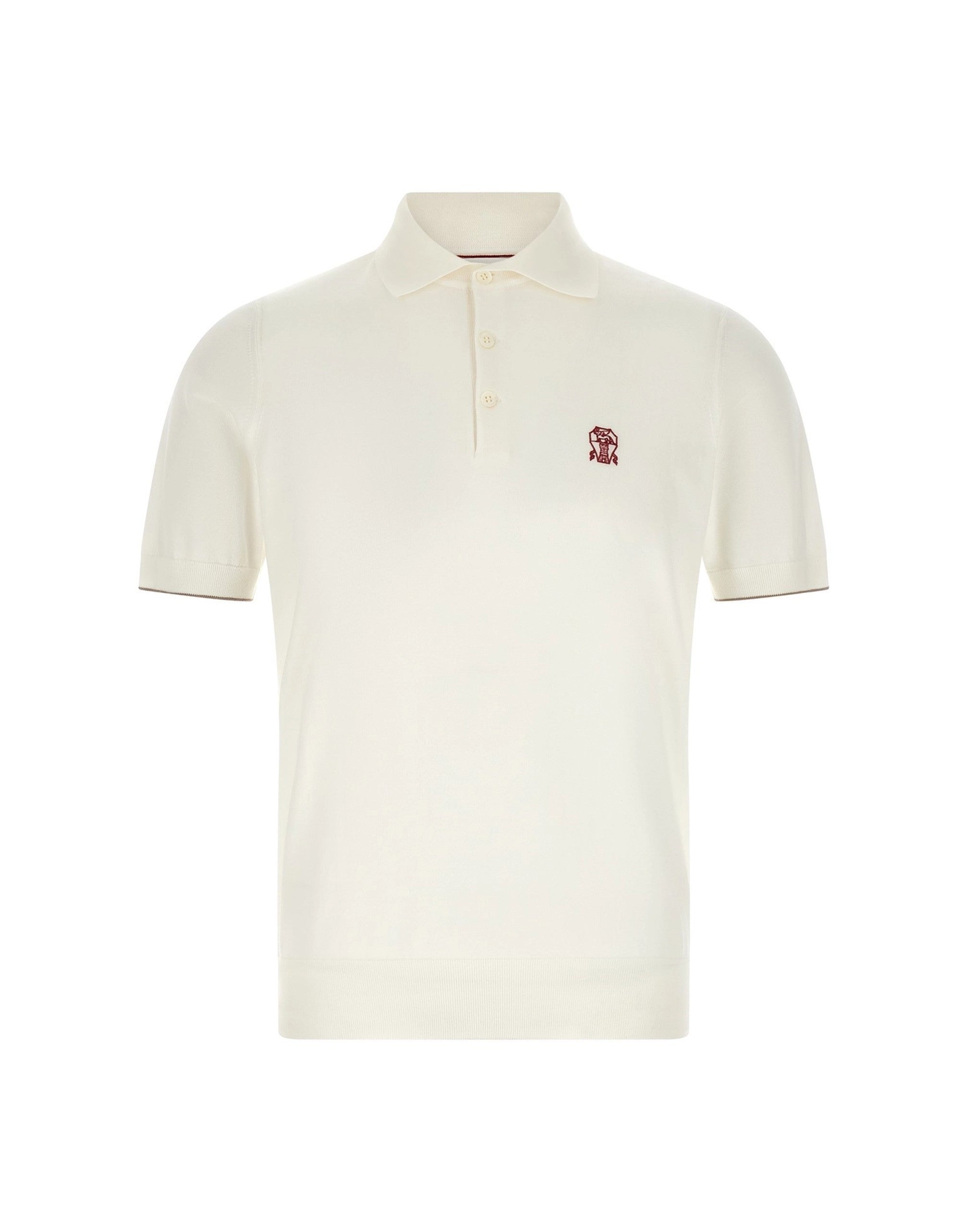 Brunello Cucinelli Logo Embroidery Polo Shirt