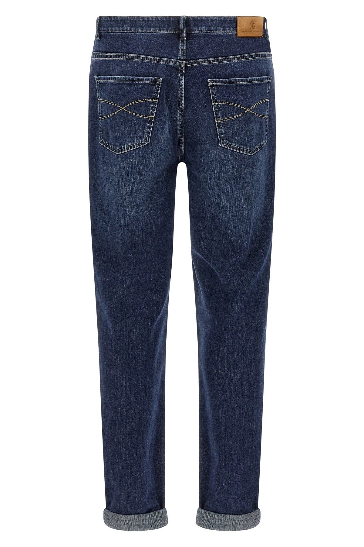 Brunello Cucinelli 로고 자수 스트레치 진