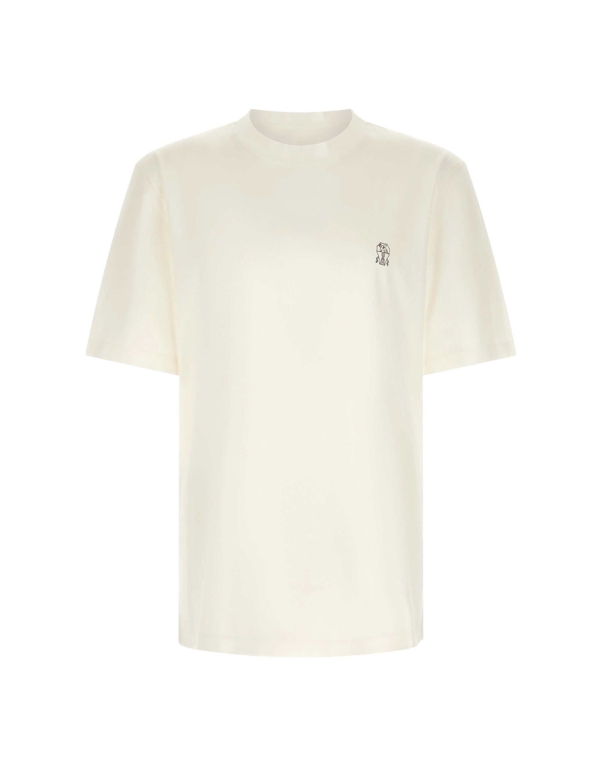 Brunello Cucinelli Logo Embroidery T-Shirt