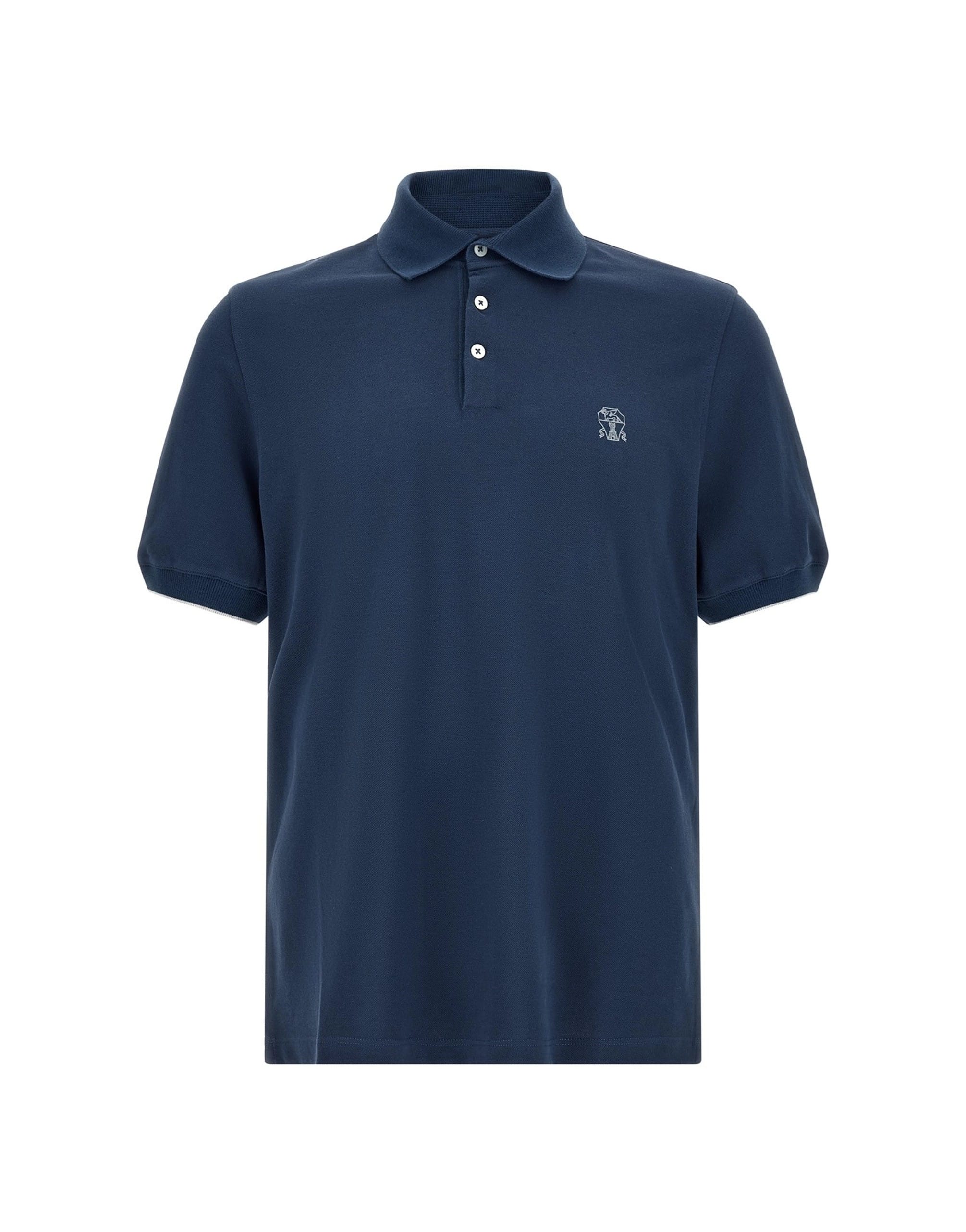 Brunello Cucinelli Brunello Cucinelli Logo Piqué Polo Shirt