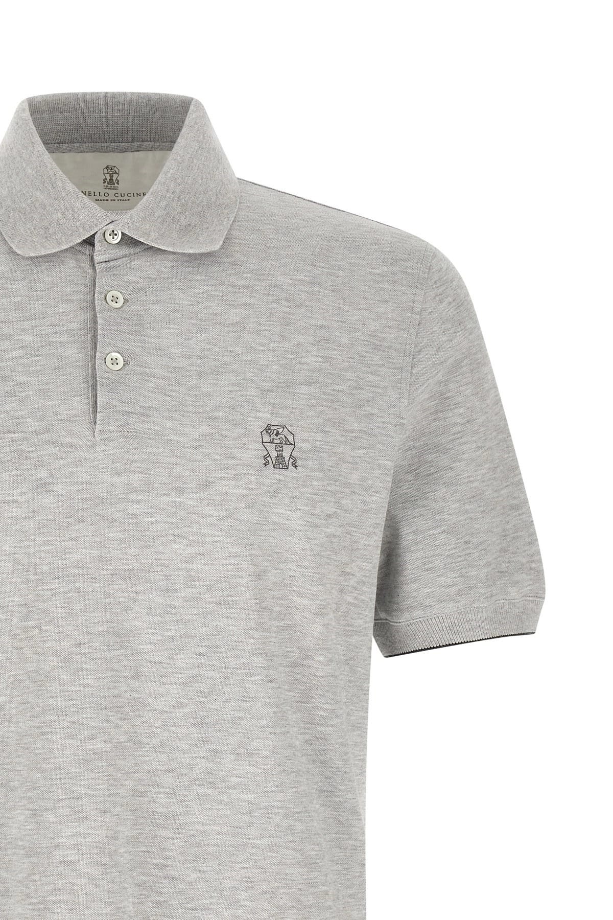 Brunello Cucinelli Brunello Cucinelli Logo Piqué Polo Shirt