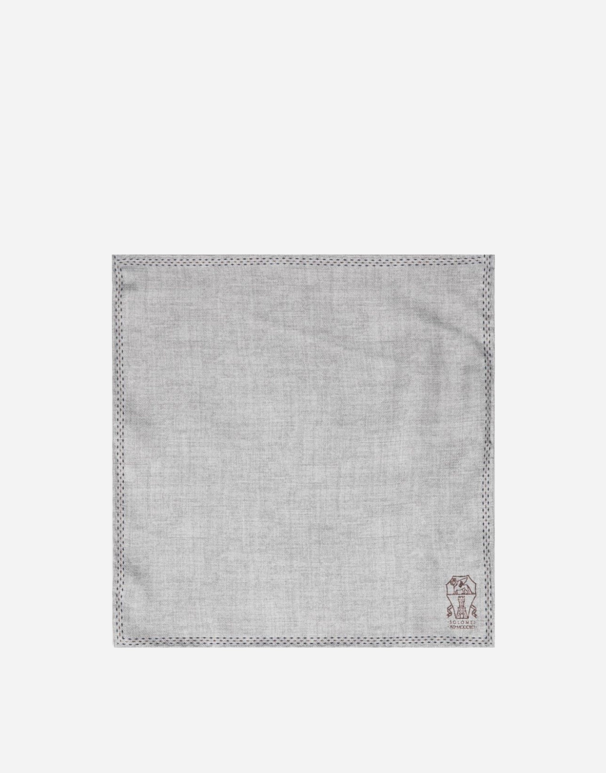 Brunello Cucinelli Logo-Print Pocket Scarf