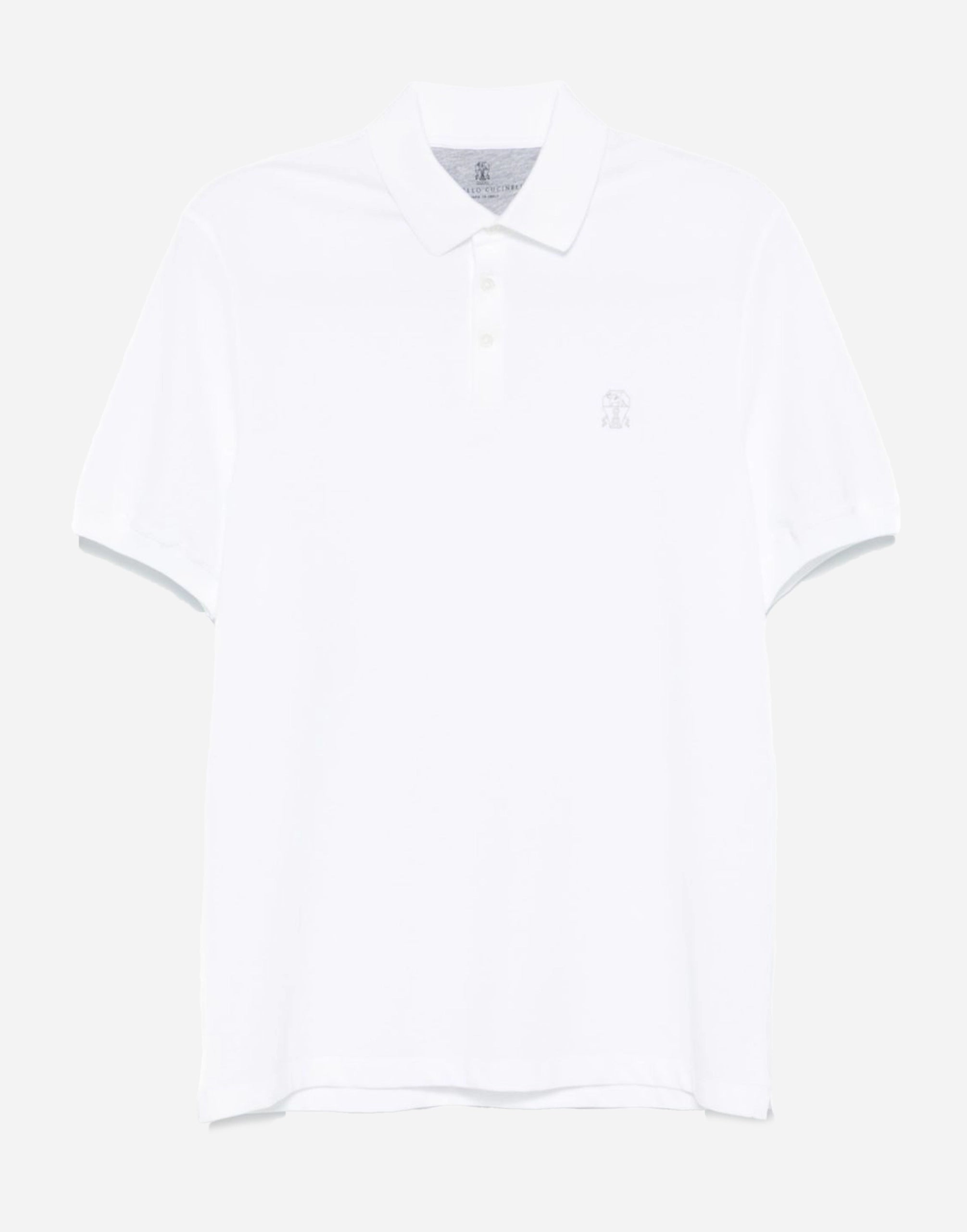 Brunello Cucinelli Logo-Print Polo Shirt