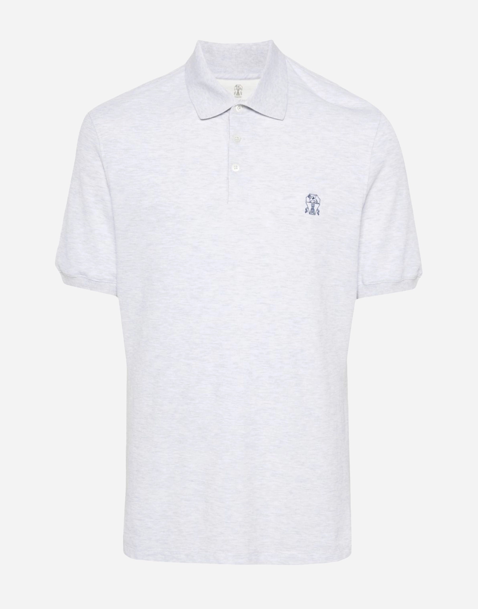 Brunello Cucinelli Logo-Print Polo Shirt