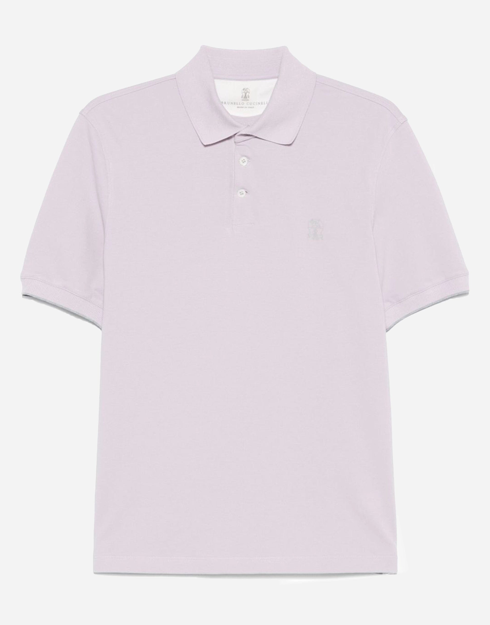 Brunello Cucinelli Logo-Print Polo Shirt