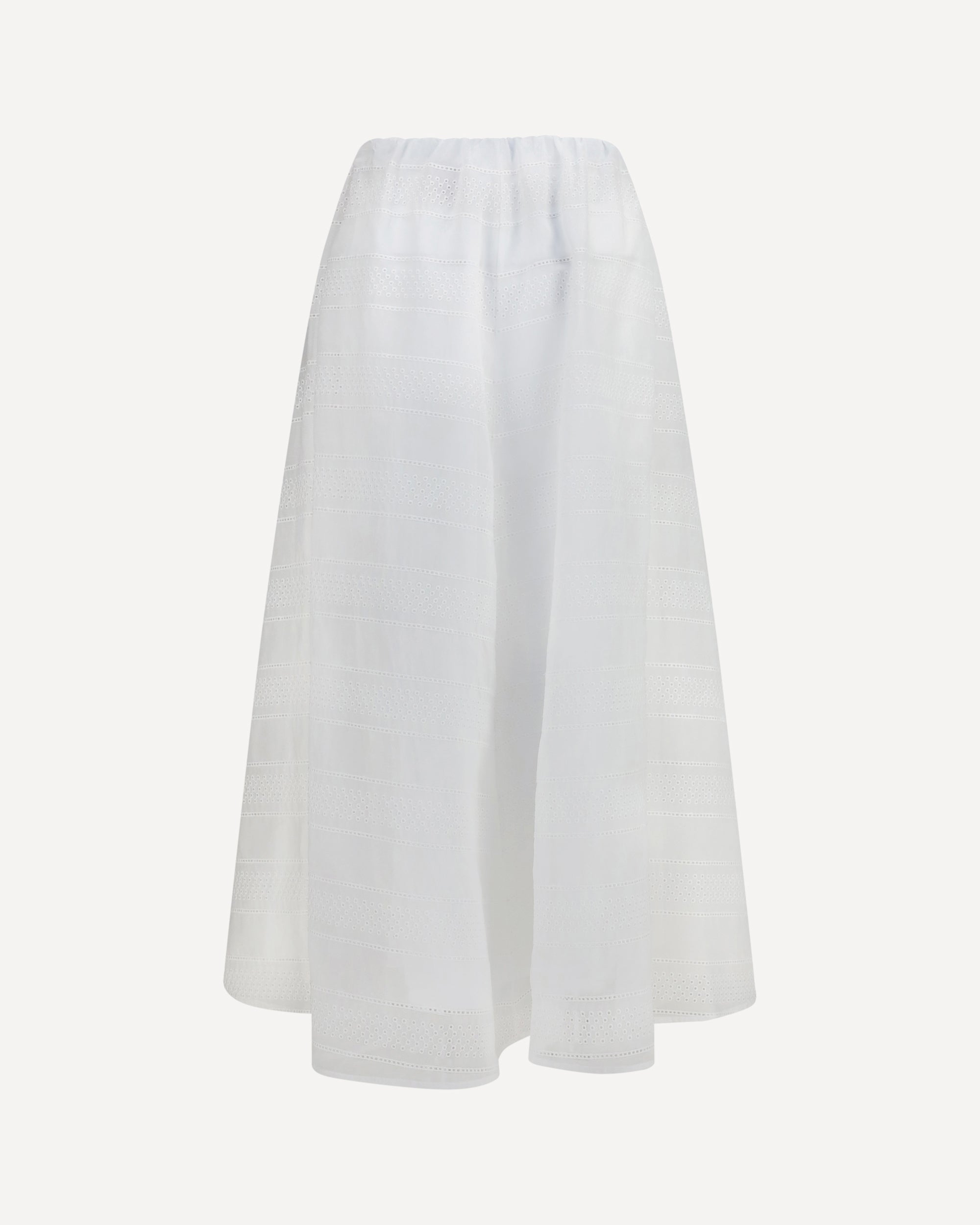Brunello Cucinelli Brunello Cucinelli Long Broderie Anglaise Skirt