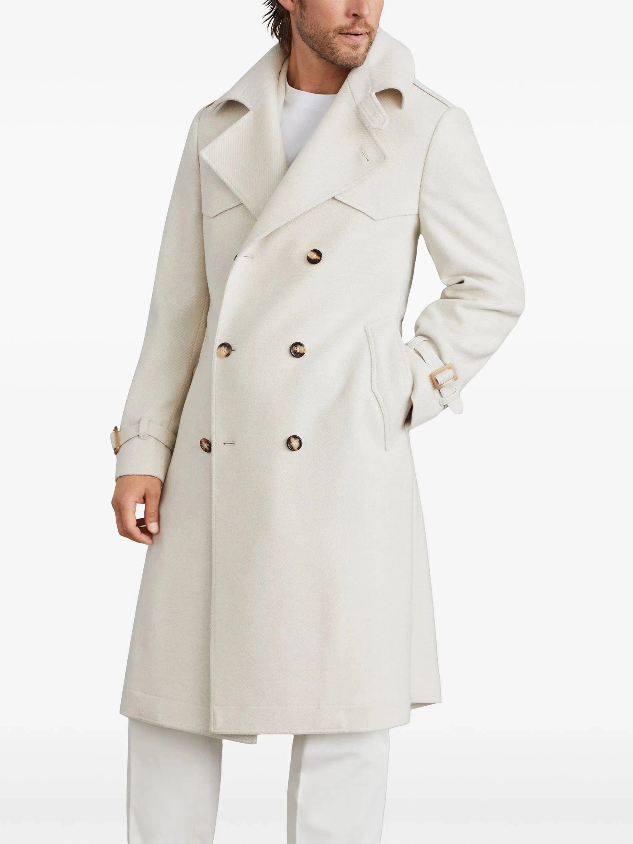Brunello Cucinelli Long Double-Breasted Coat | Sendegaro US Brunello Cucinelli Long Double-Breasted Coat | Sendegaro US