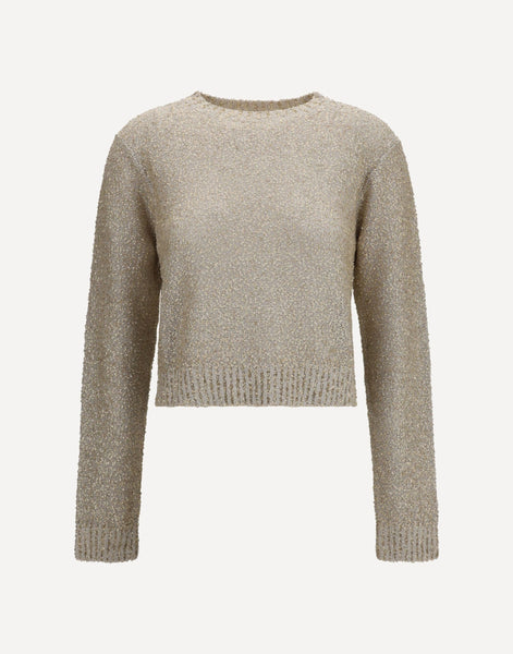 Brunello Cucinelli Long-Sleeve Sequin Sweater | Sendegaro AE