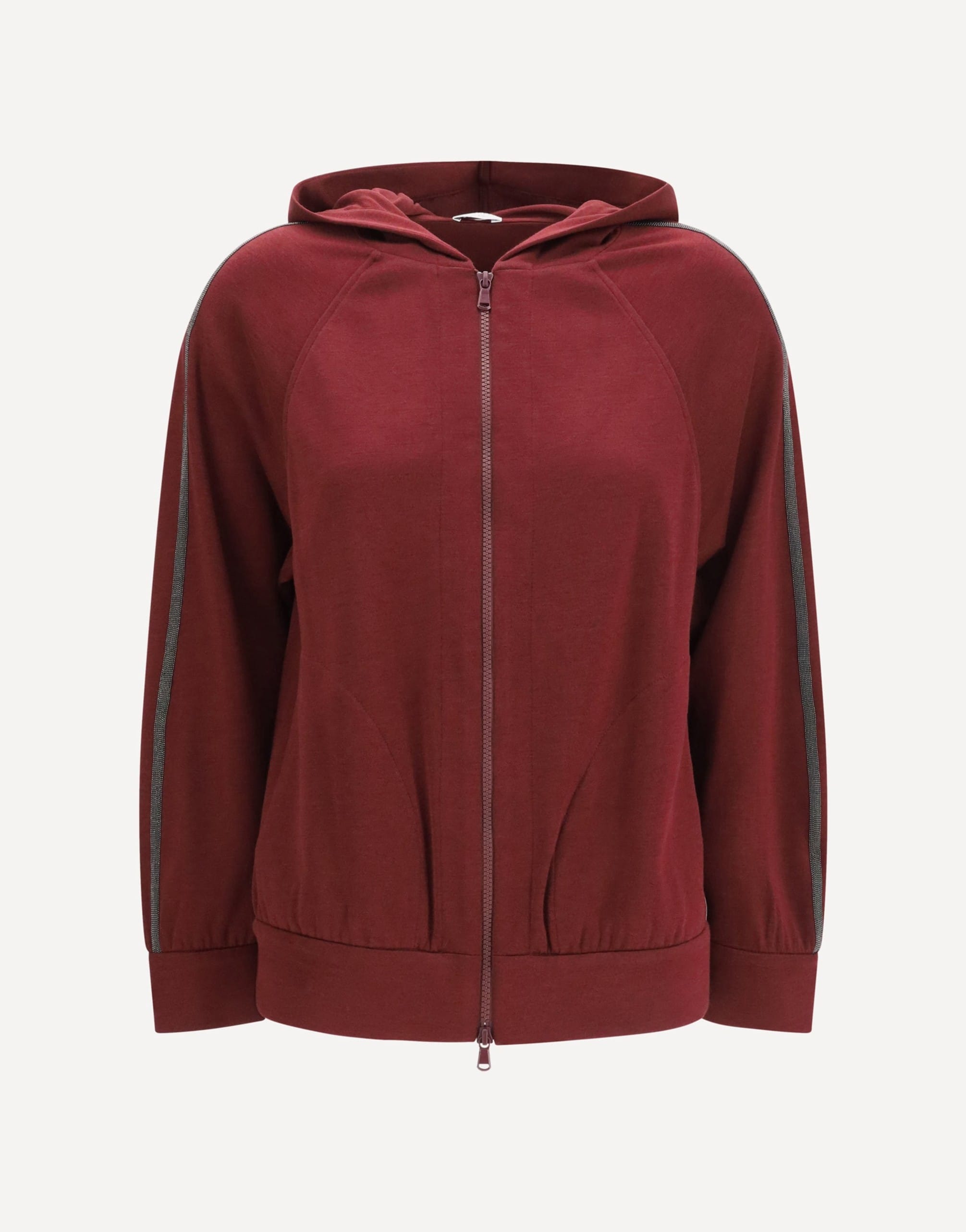 Brunello Cucinelli Long-Sleeve Zip Hoodie | Sendegaro